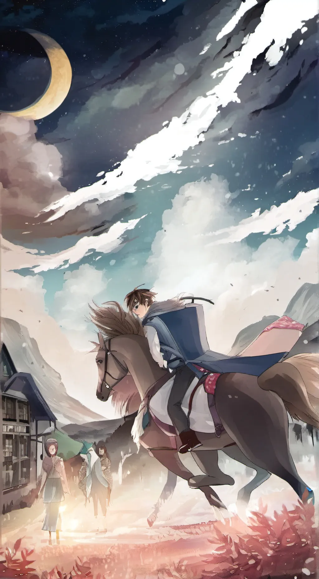 ai character: digital circus background