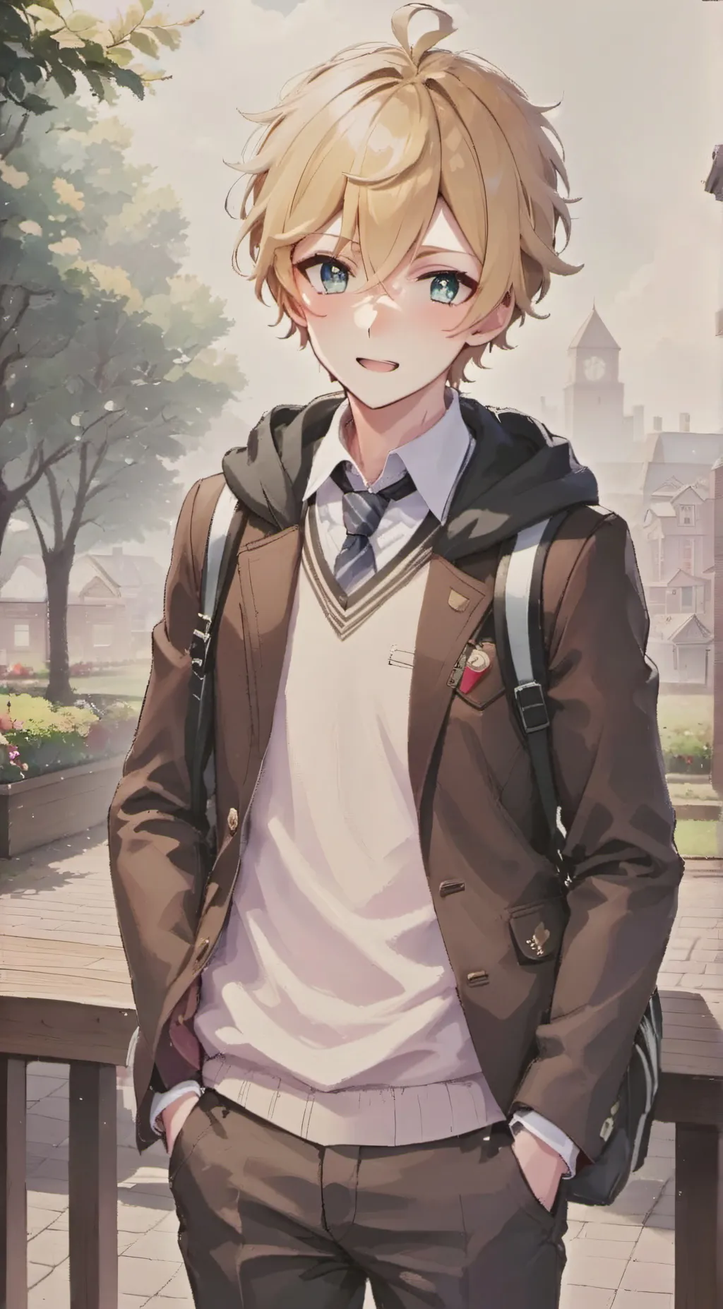 ai character: Zack  background