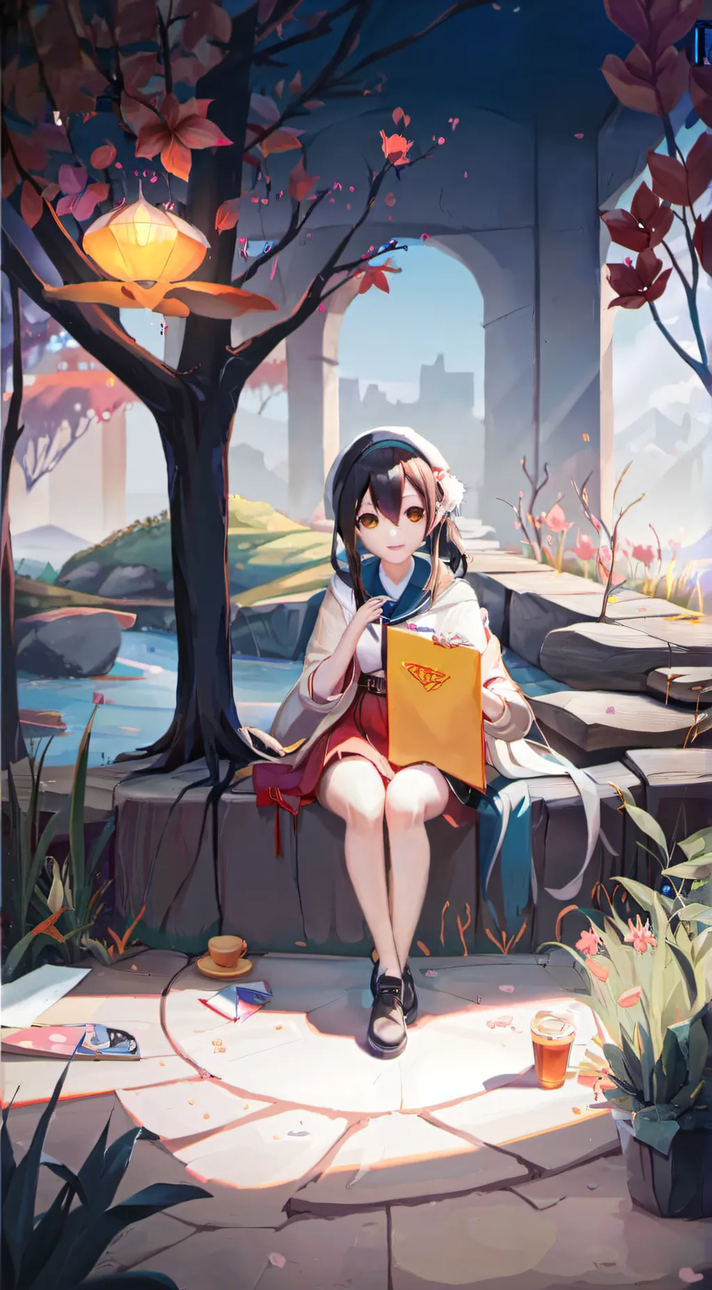 ai character: foxy background