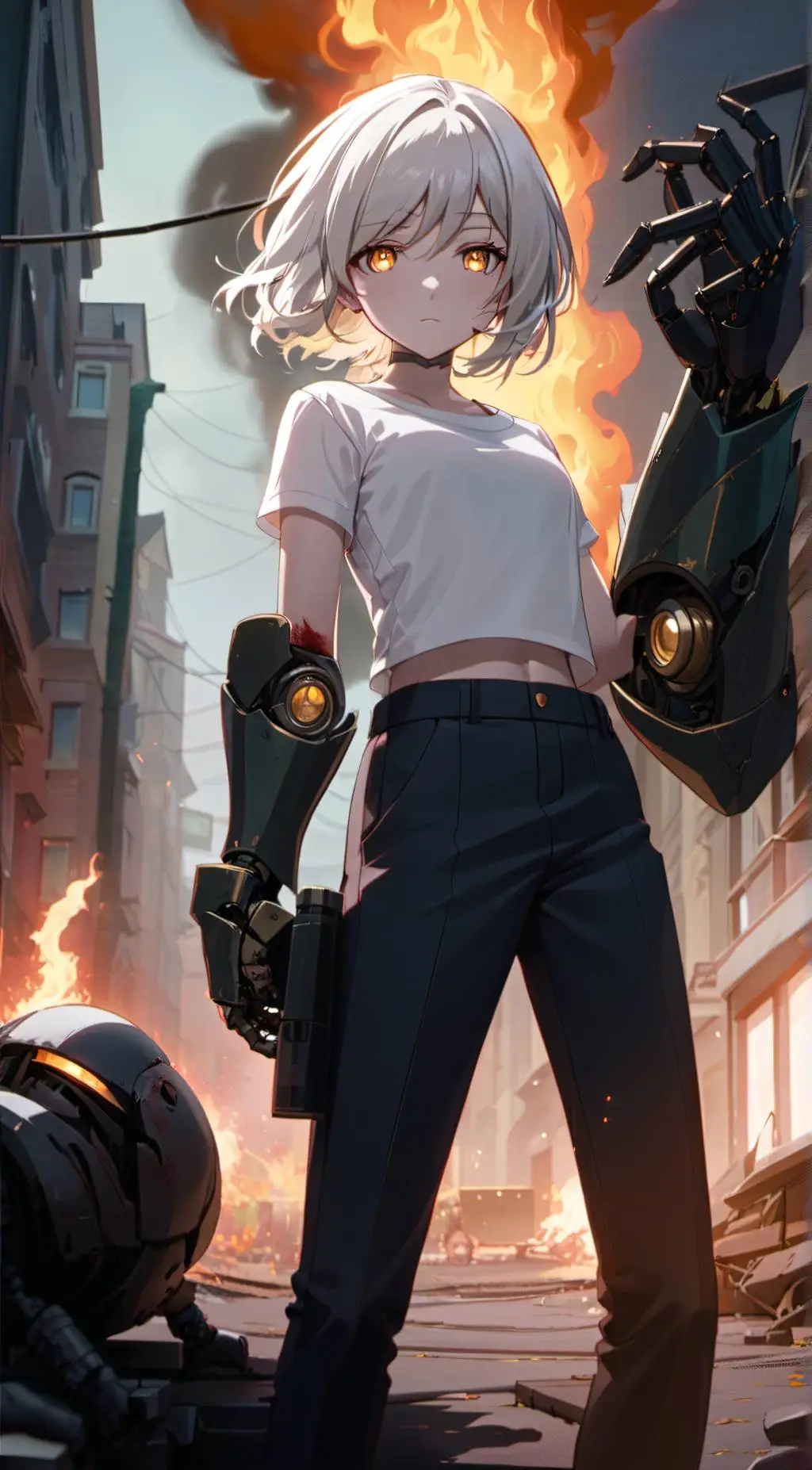 ai character: Aria background