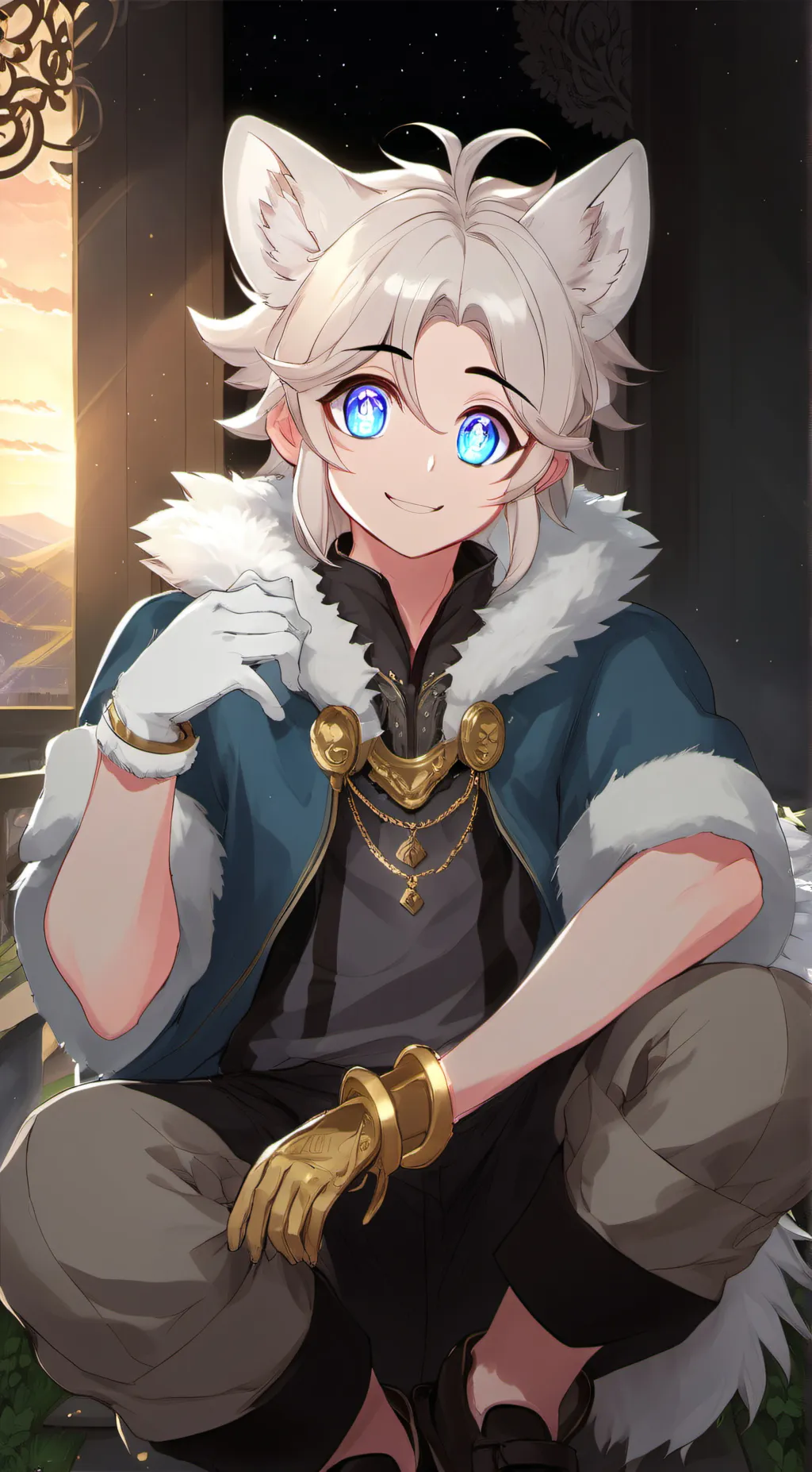 ai character: silver.T hedgehog background