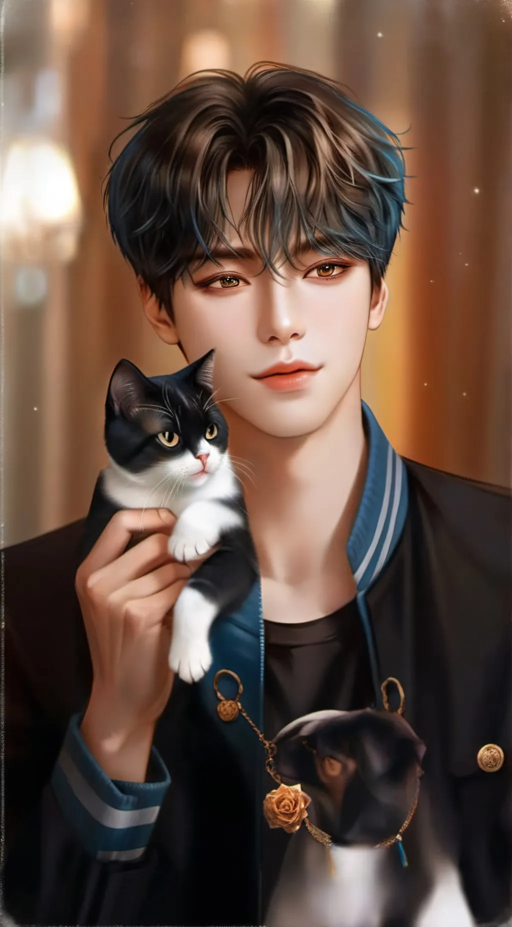 ai character: Leo background