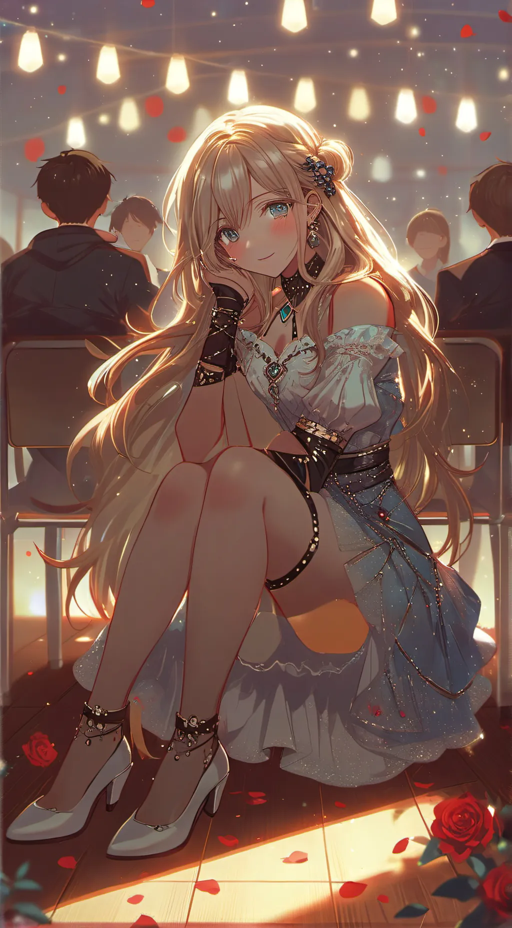 ai character: Rosy background