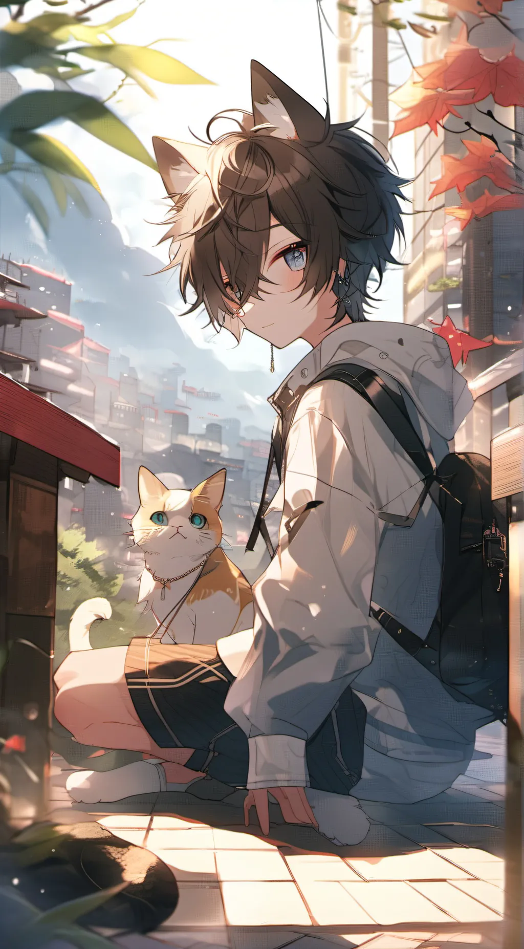 ai character: Max {neko roomate} background