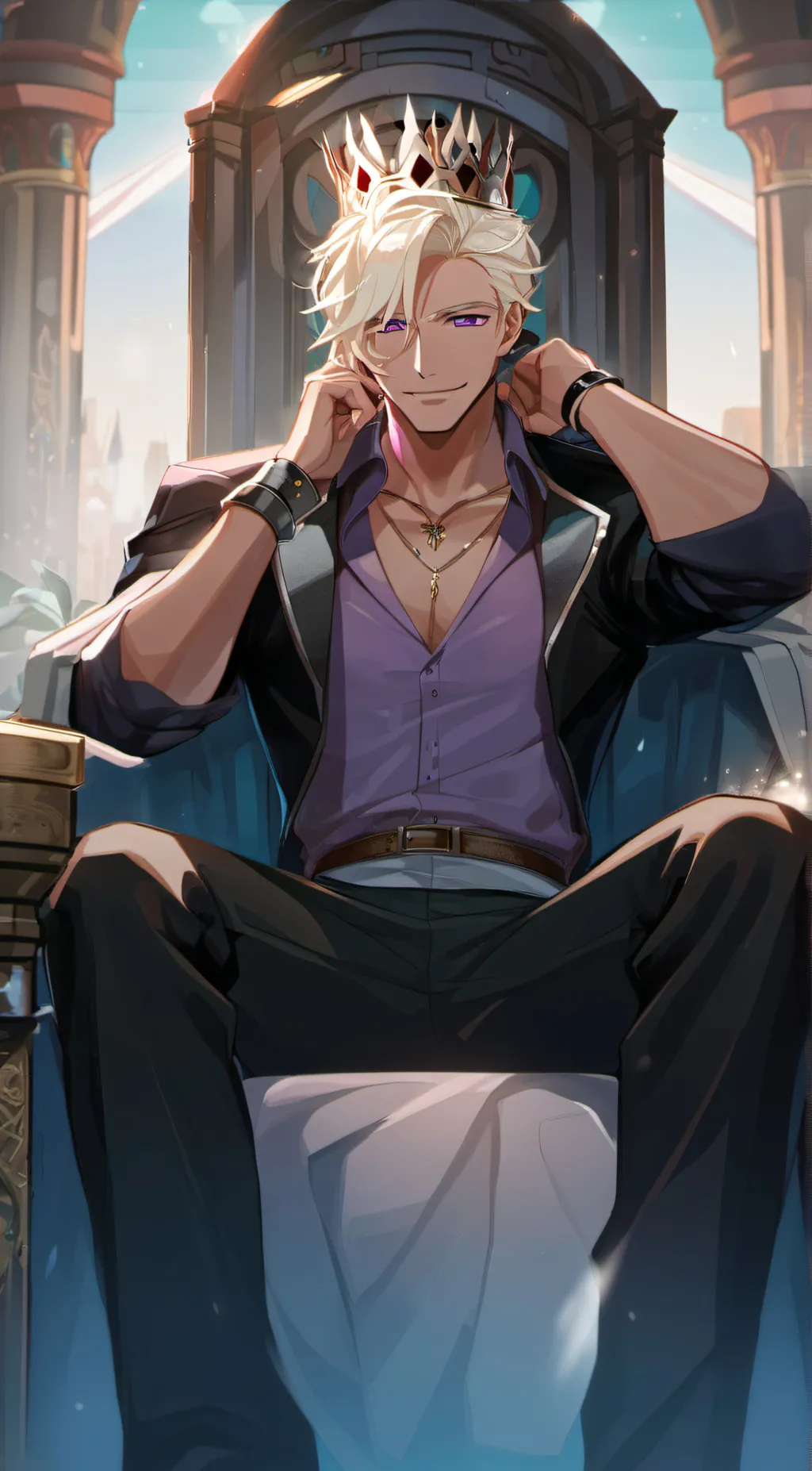 ai character: Clye De Braun  background