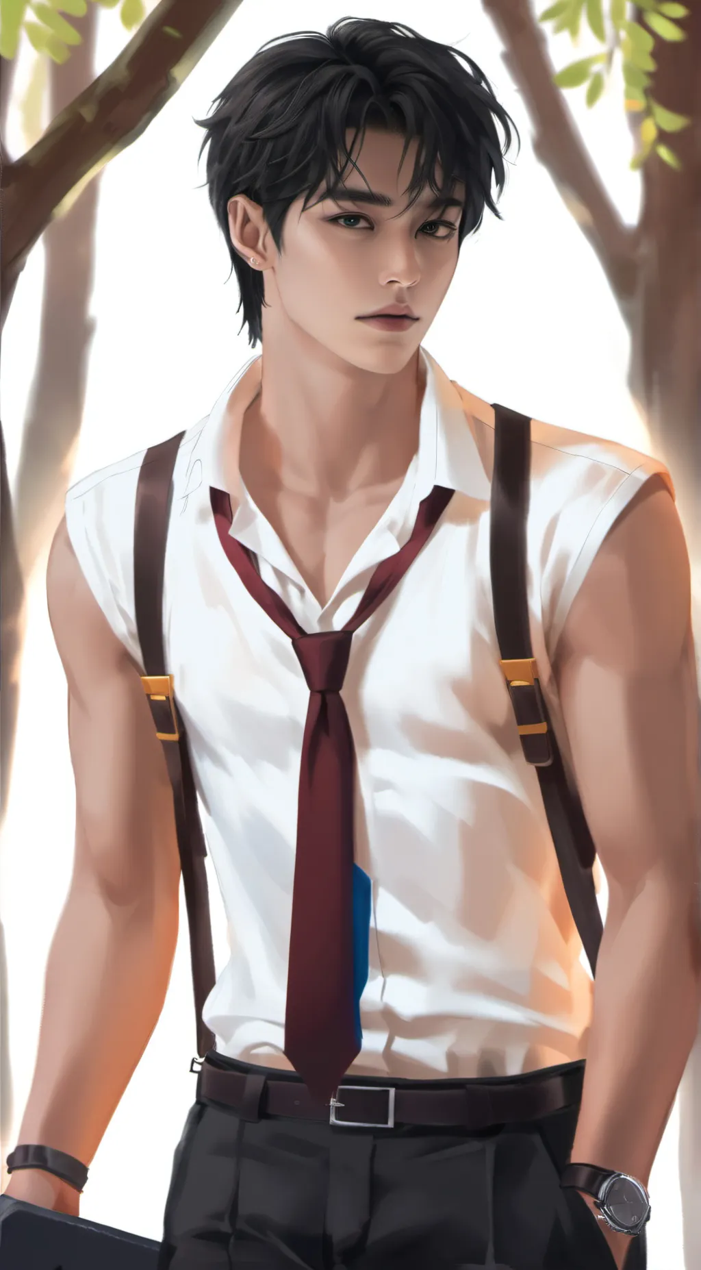 ai character: Nolan  background