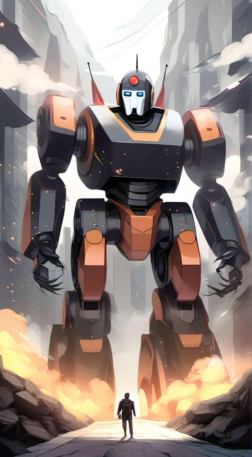 ai character: robotical background