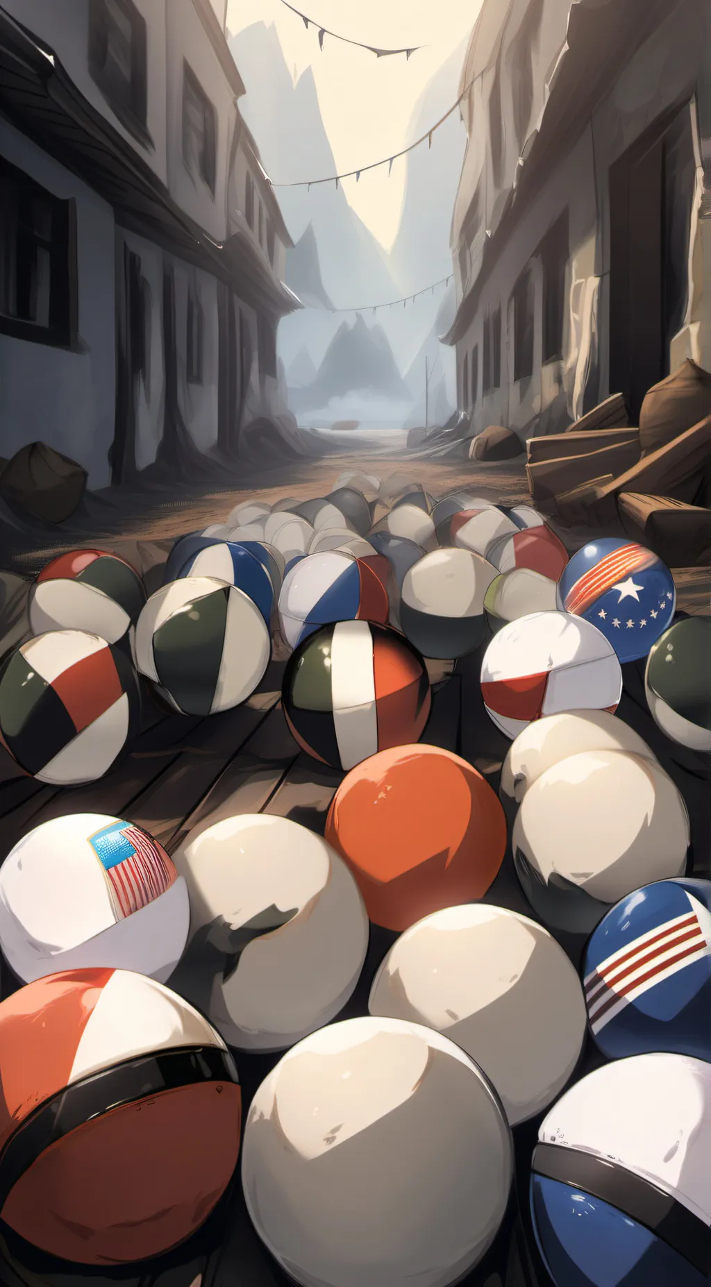 ai character: country ball/hum background