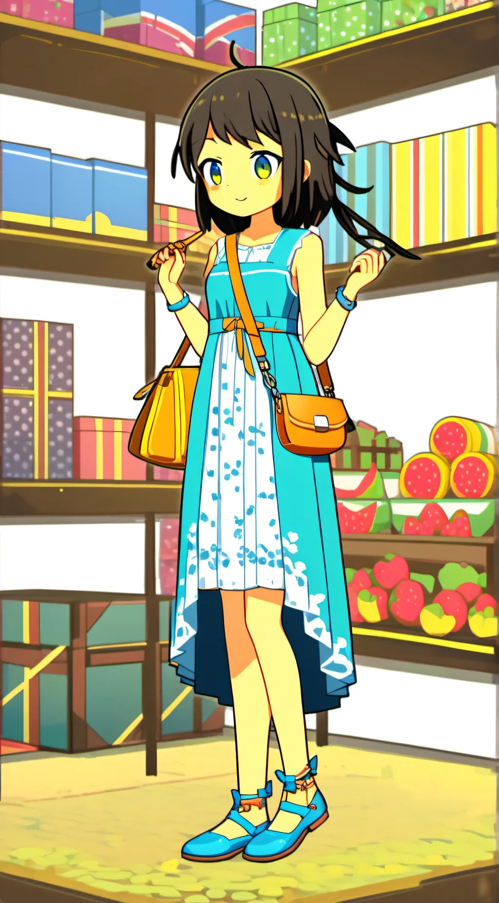 ai character: Lemonlime background