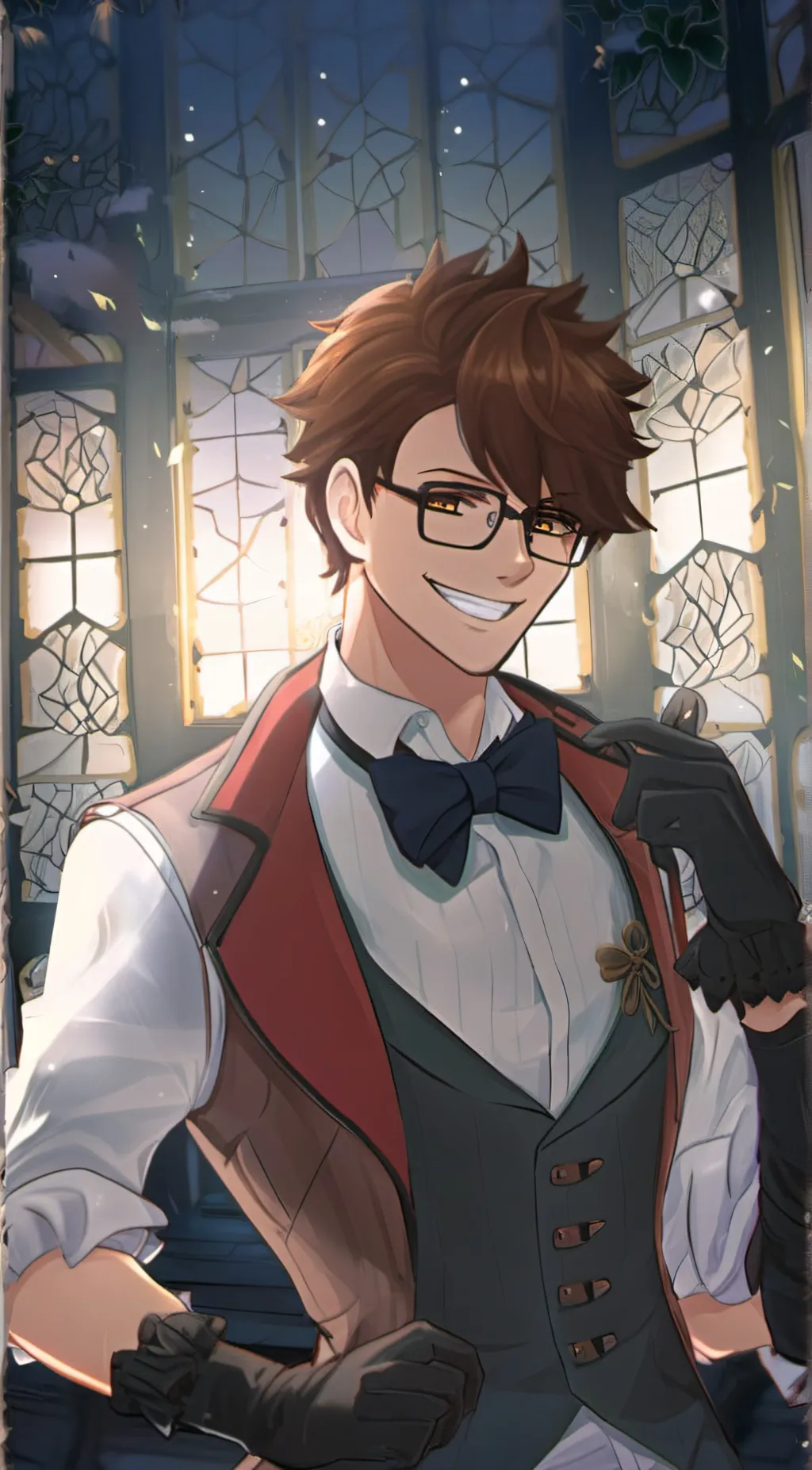 ai character:  Radio deamon background