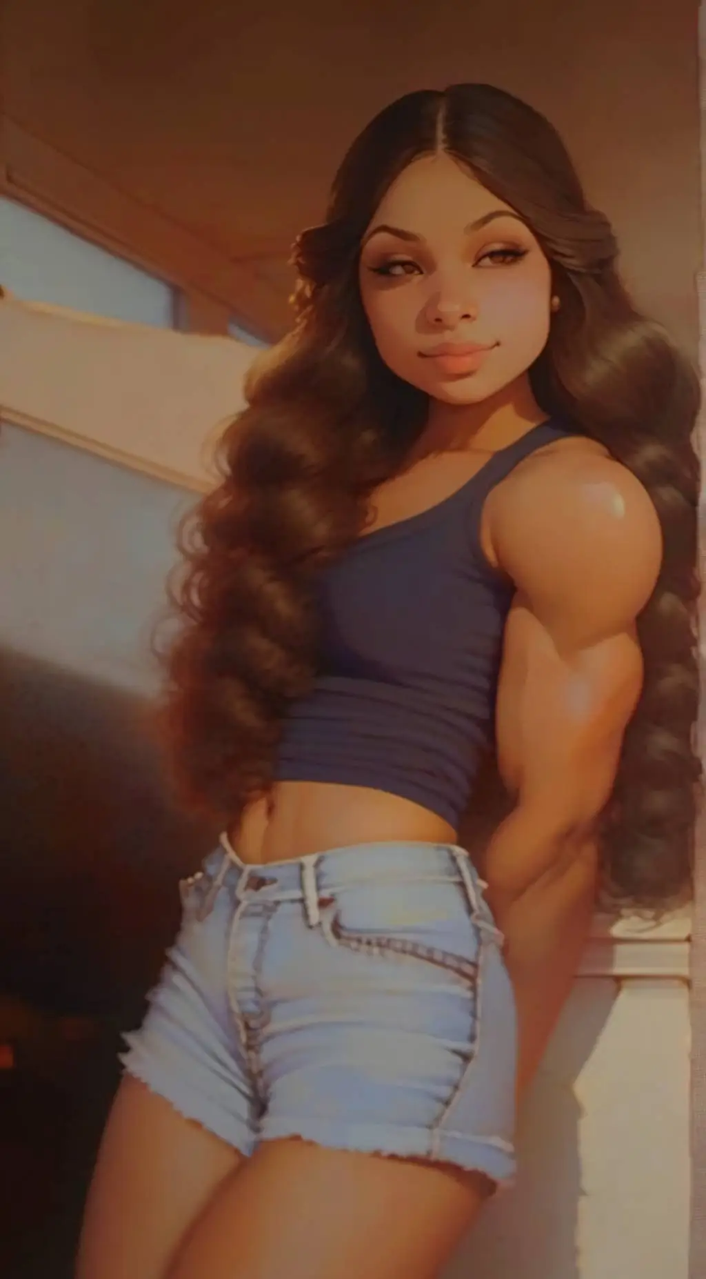 ai character: hannah  background