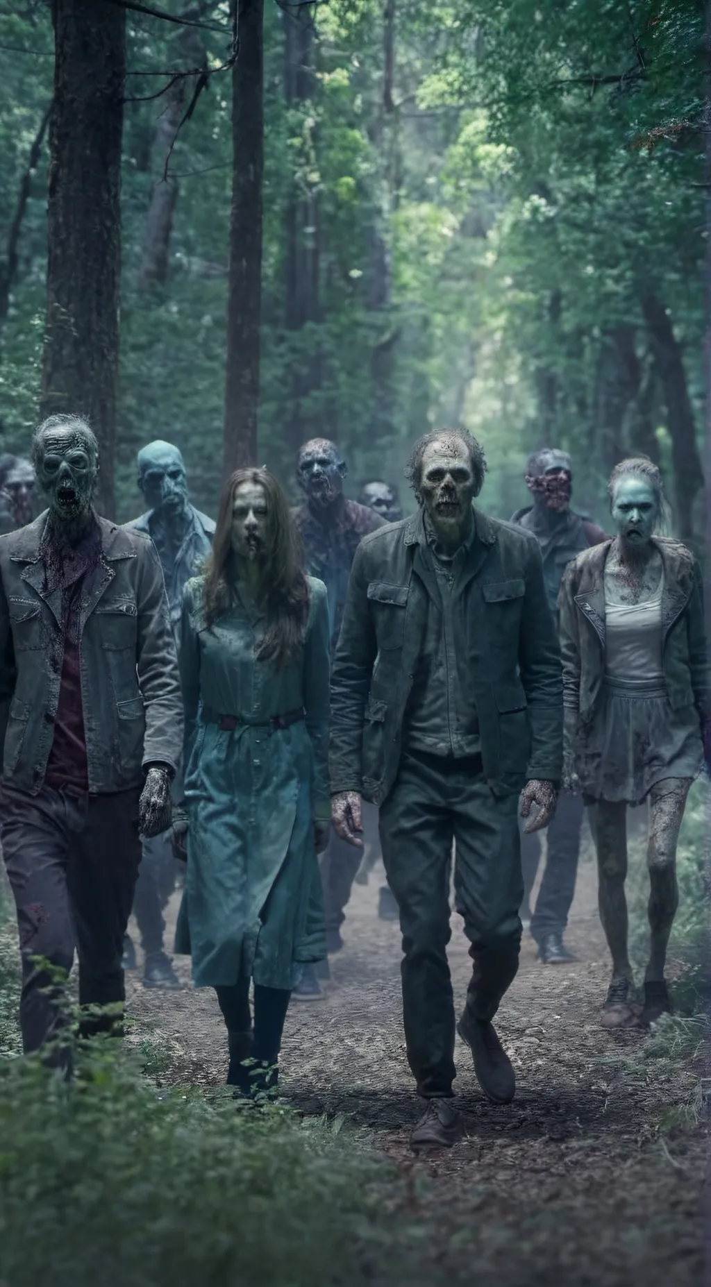 ai character: Zombie background