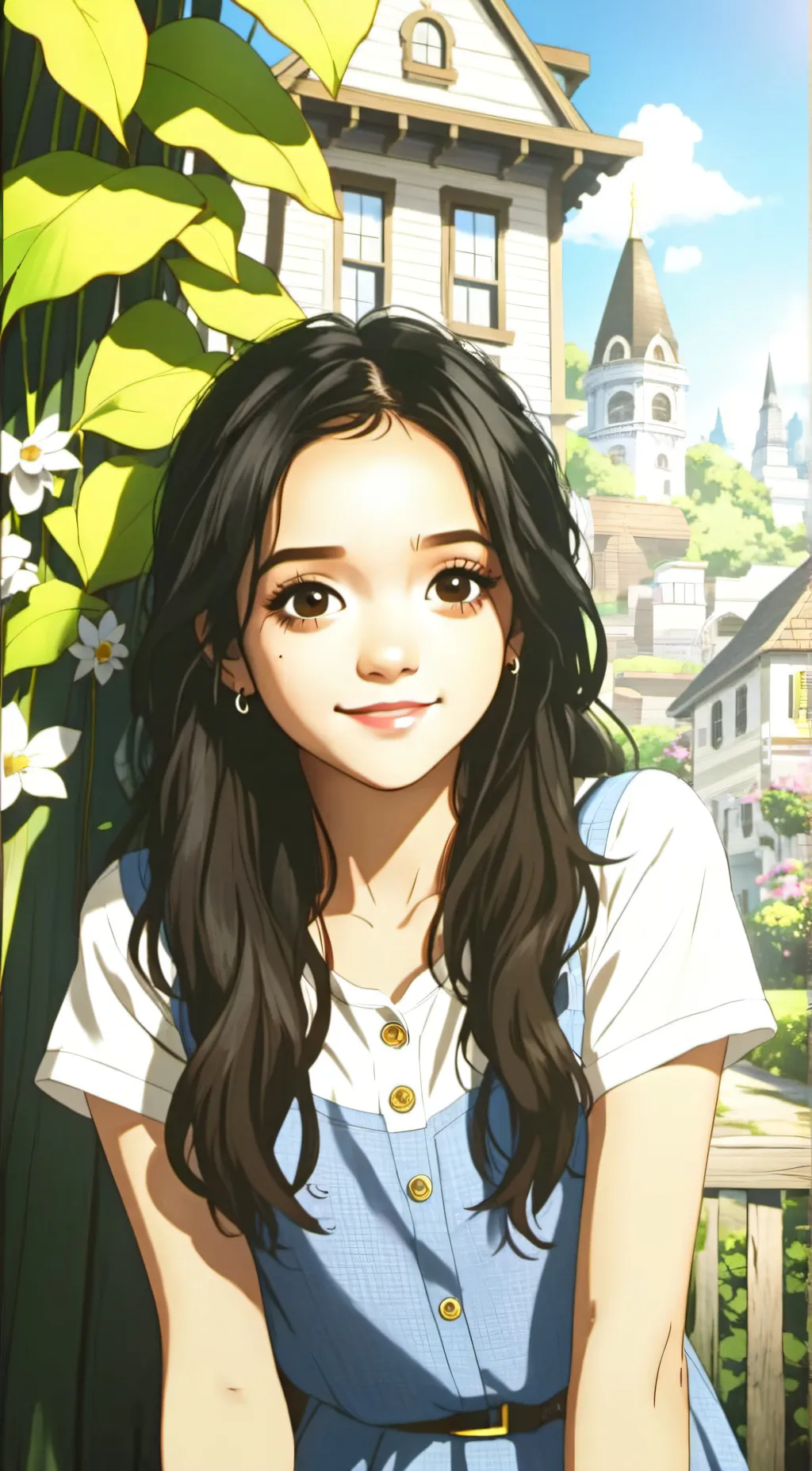ai character: Jenna Ortega background
