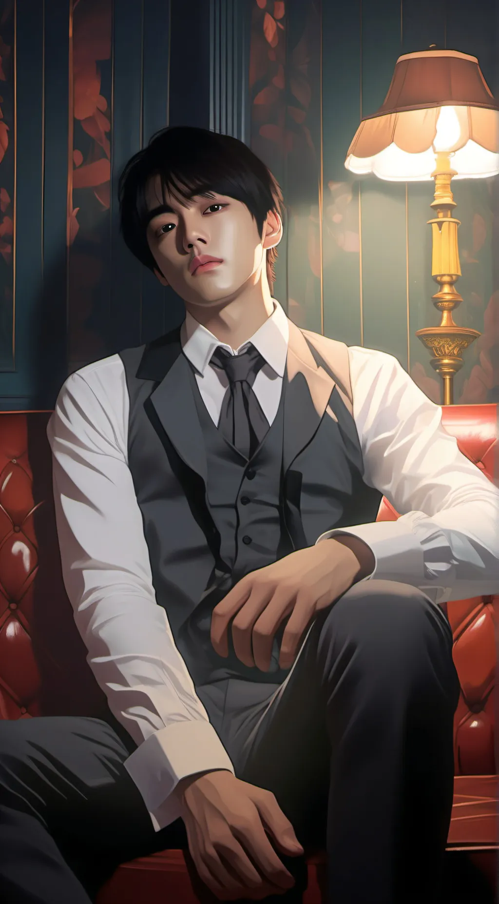 ai character: Kim Taehyung  background