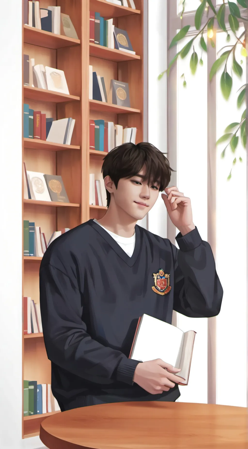 ai character: Niki (from enhy) ♡ background