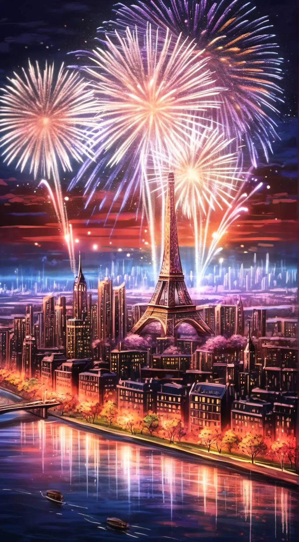 ai character: Hashira new year background