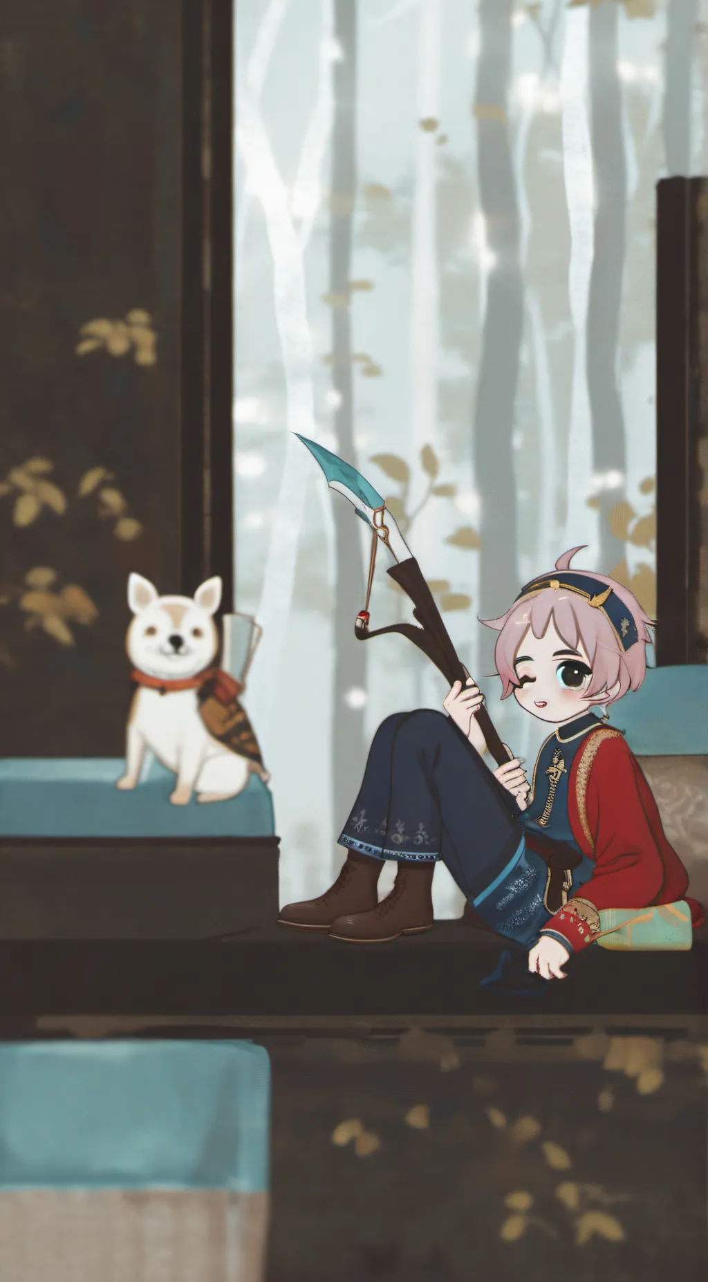 ai character: bunny Hunter max background