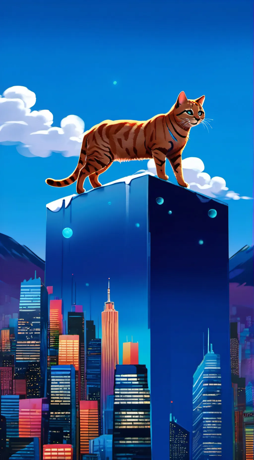 ai character: Smiling critters background