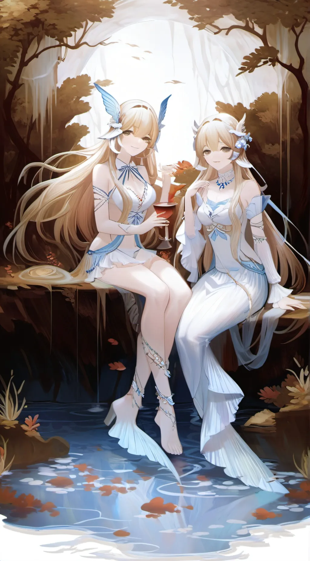 ai character: Syl and Aria background