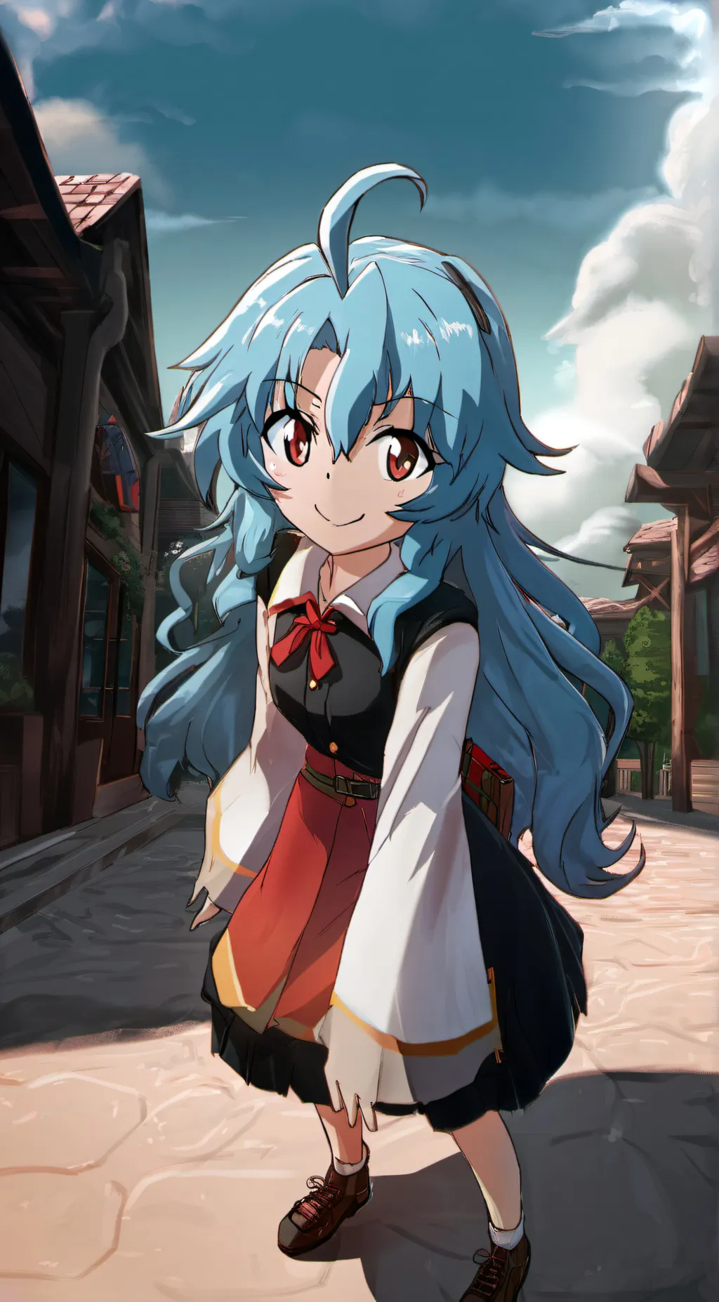 ai character: little tomoe background