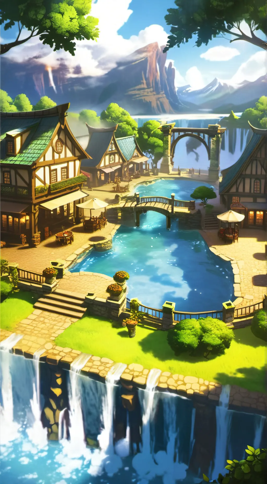 ai character: Sleipnir Town background