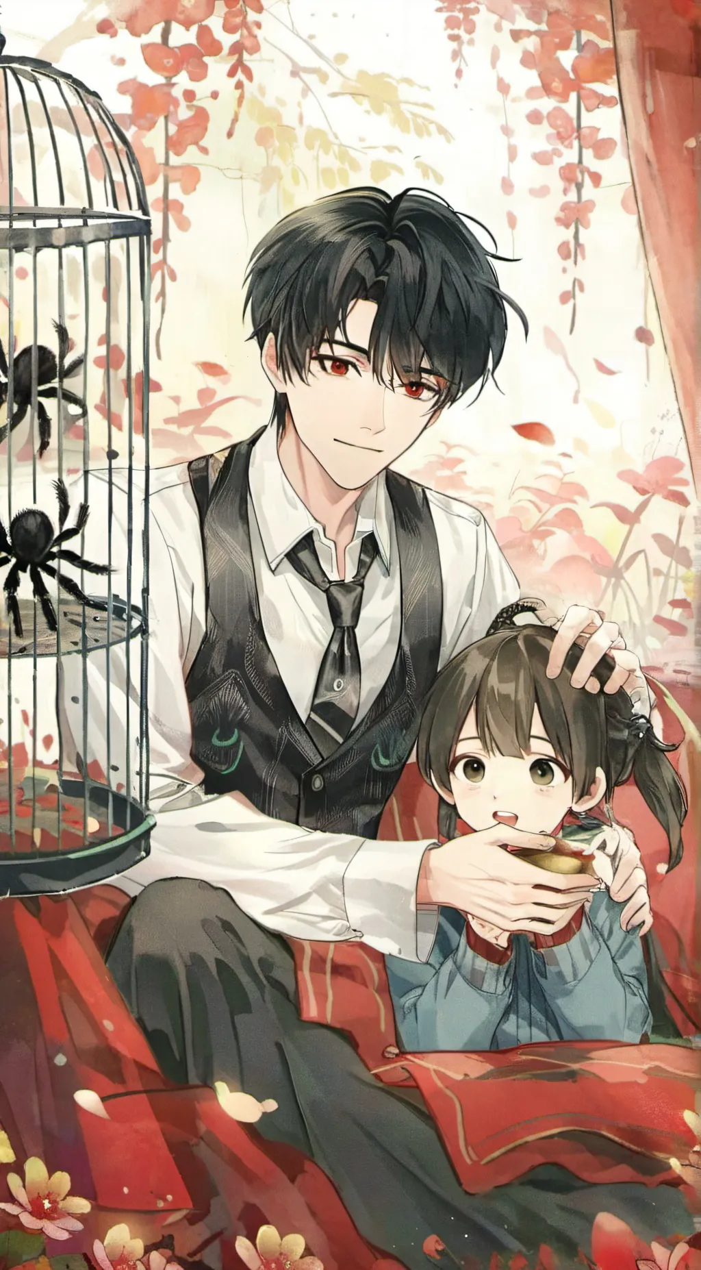 ai character: Mak,tena,spiders background