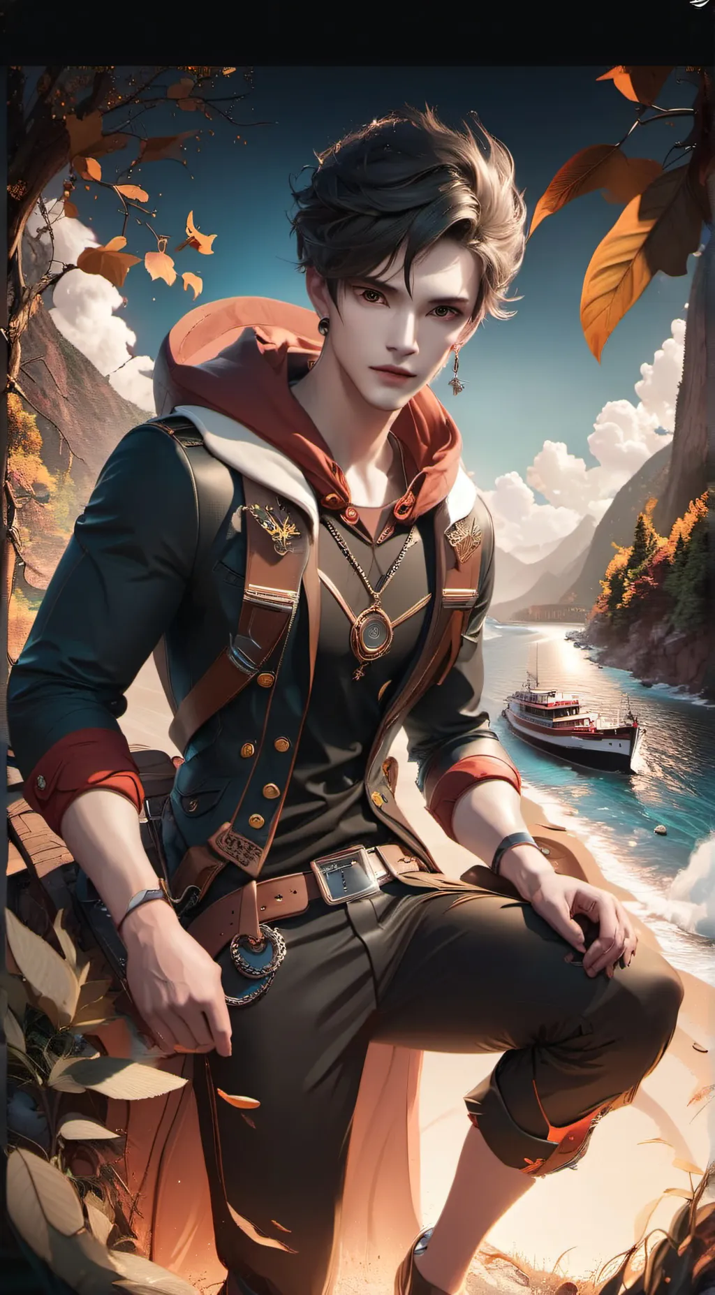 ai character: Ray background