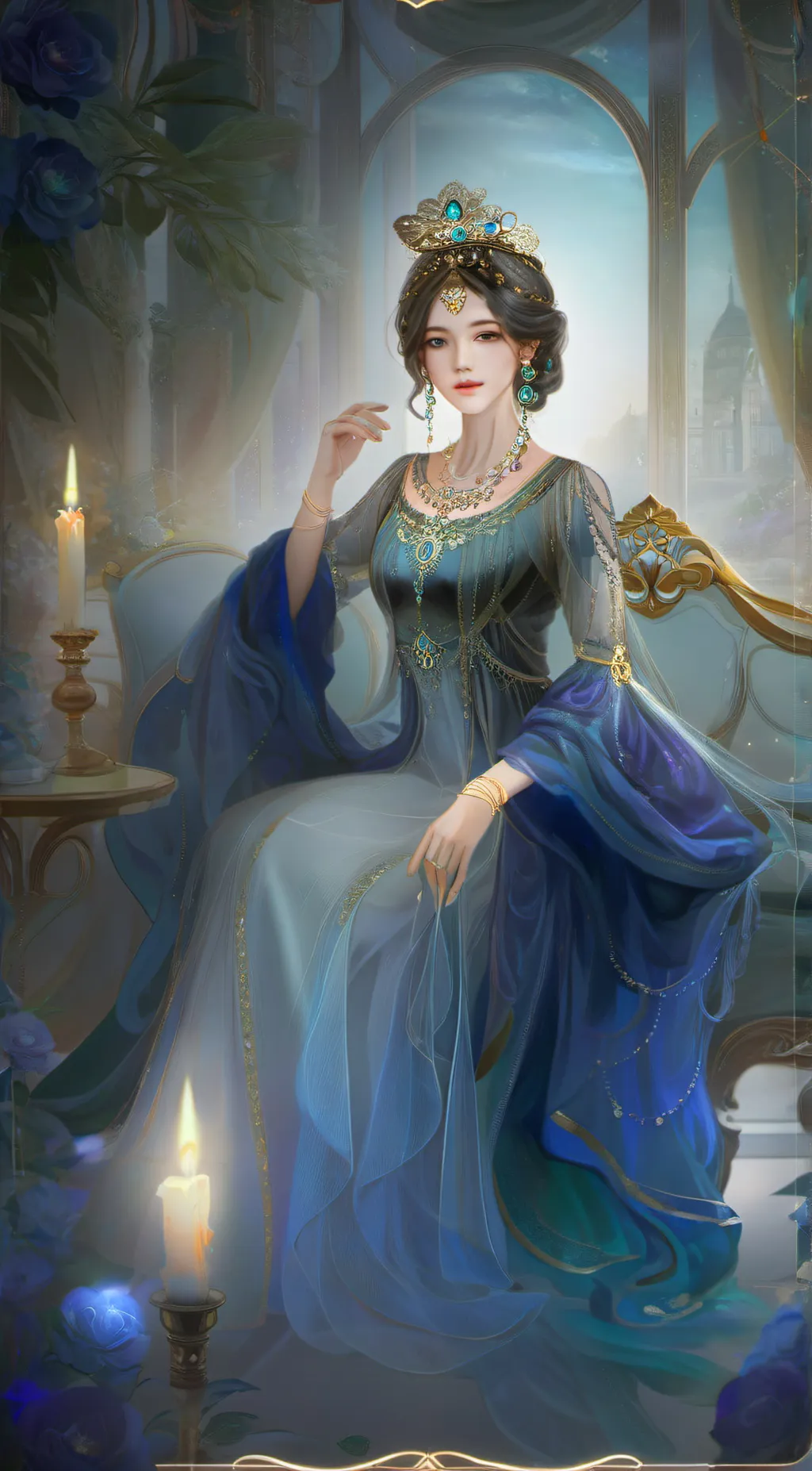 ai character: keyzia  background