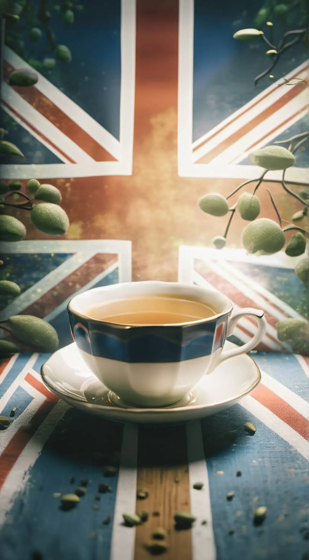 ai character: Cuppa background