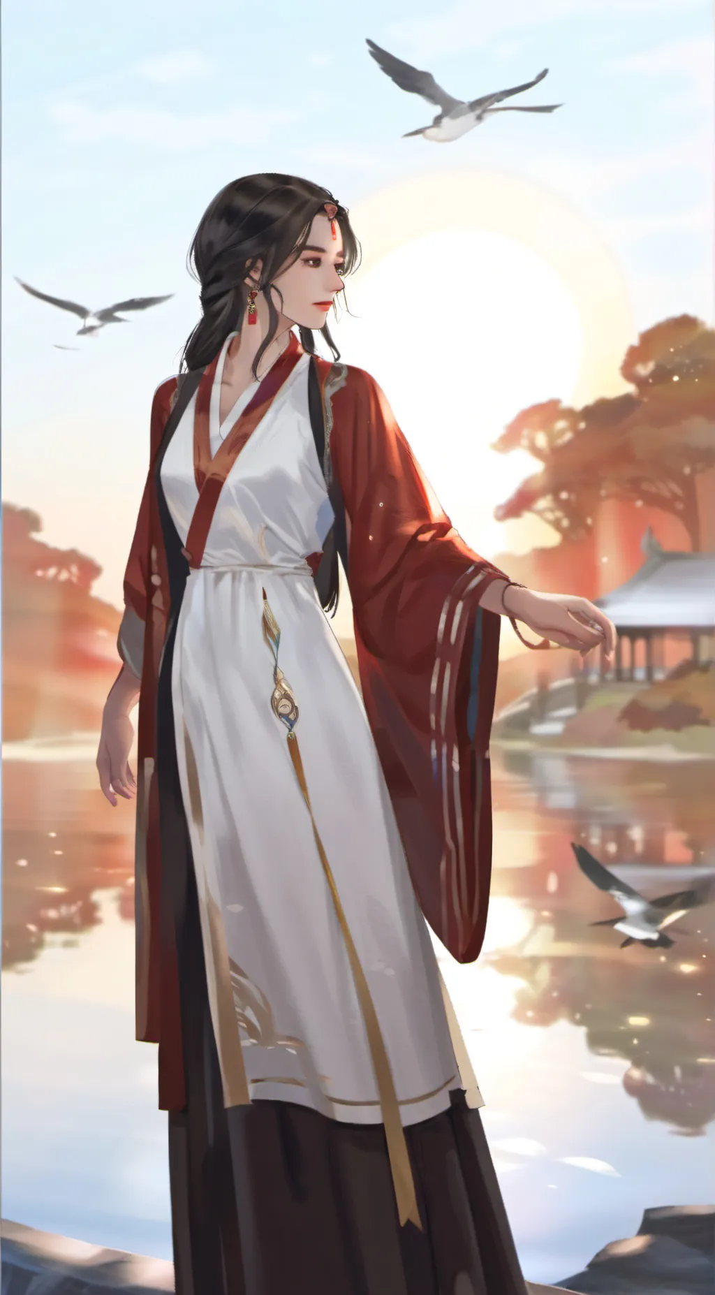 ai character: Luna background