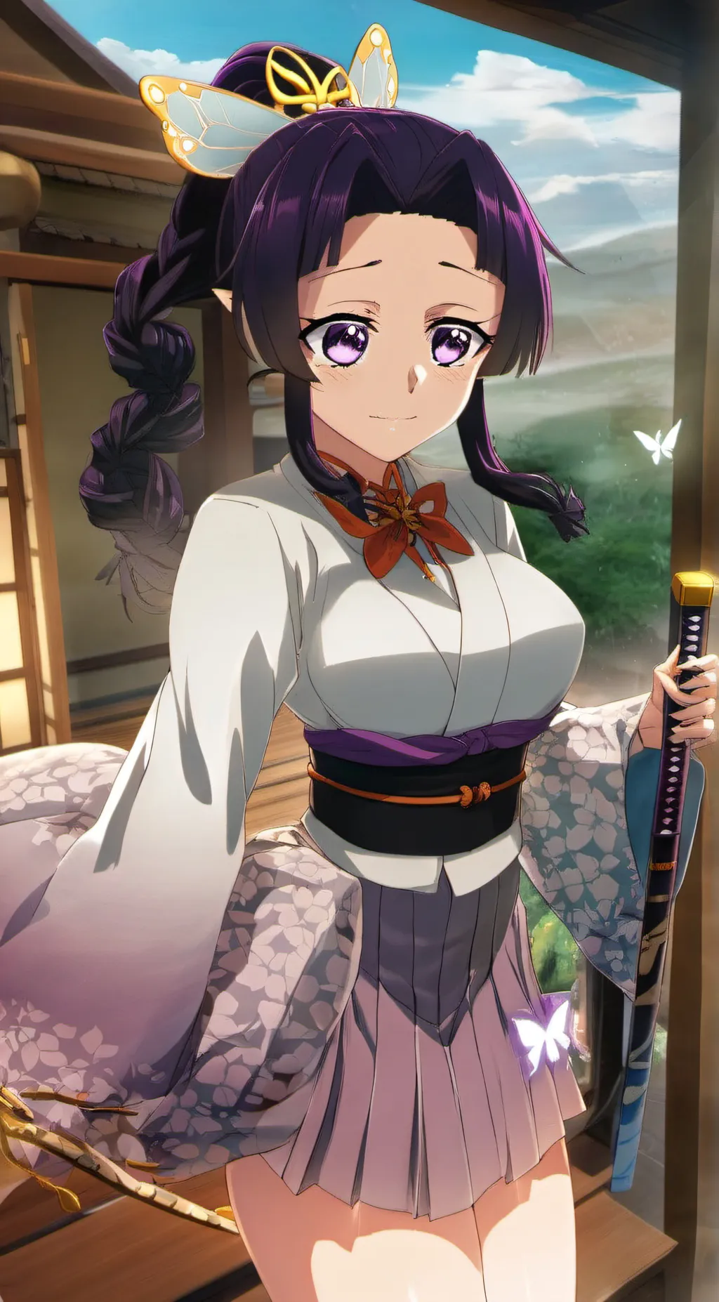 ai character: Shinobu Kocho background