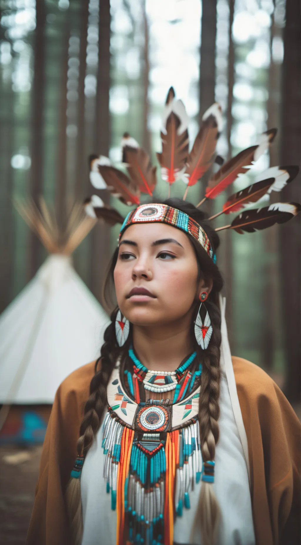 ai character: fawn wood background