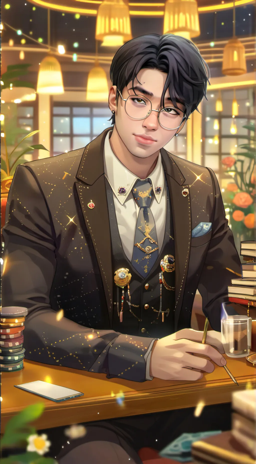 ai character: regie  background