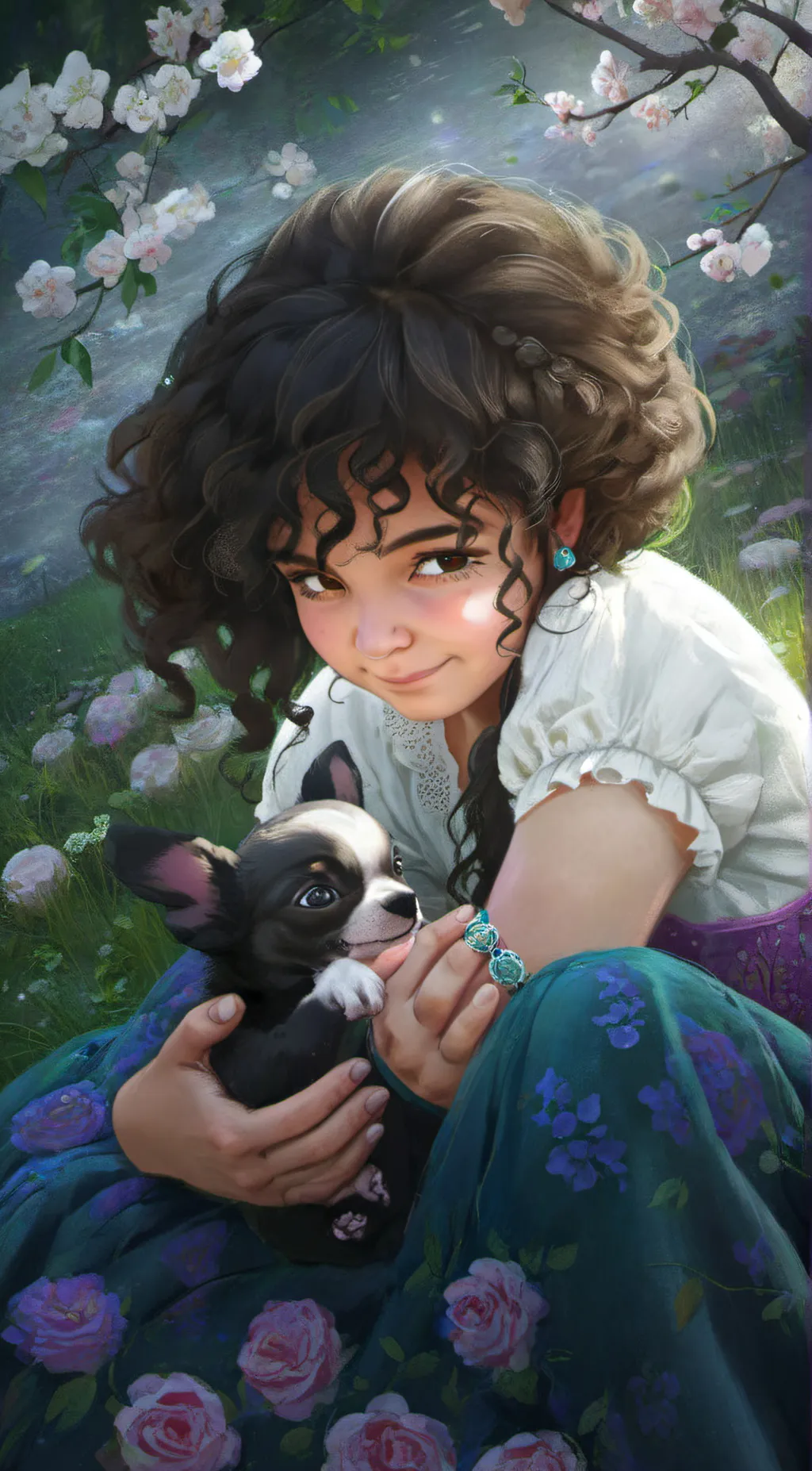 ai character: Elisha Ashley  background