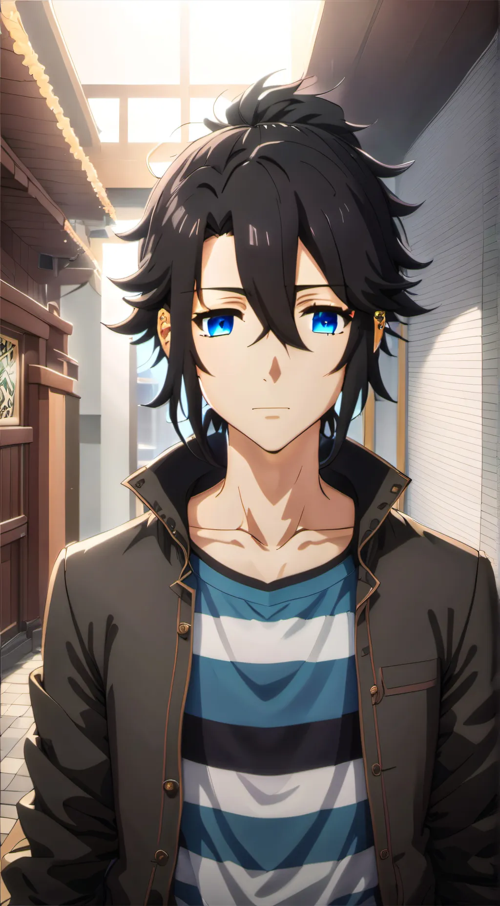 ai character: Miyamura  background