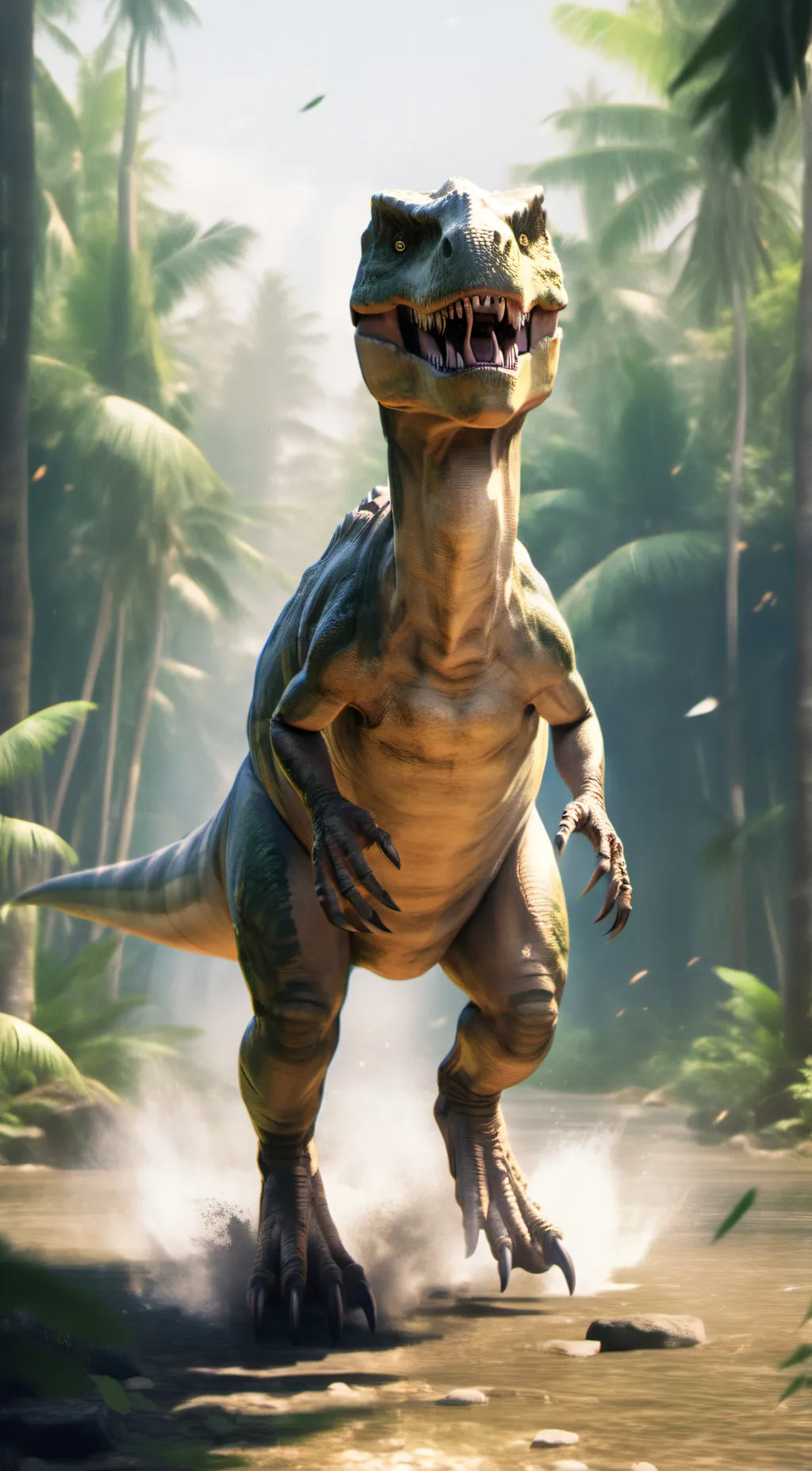 ai character: T-Rex background