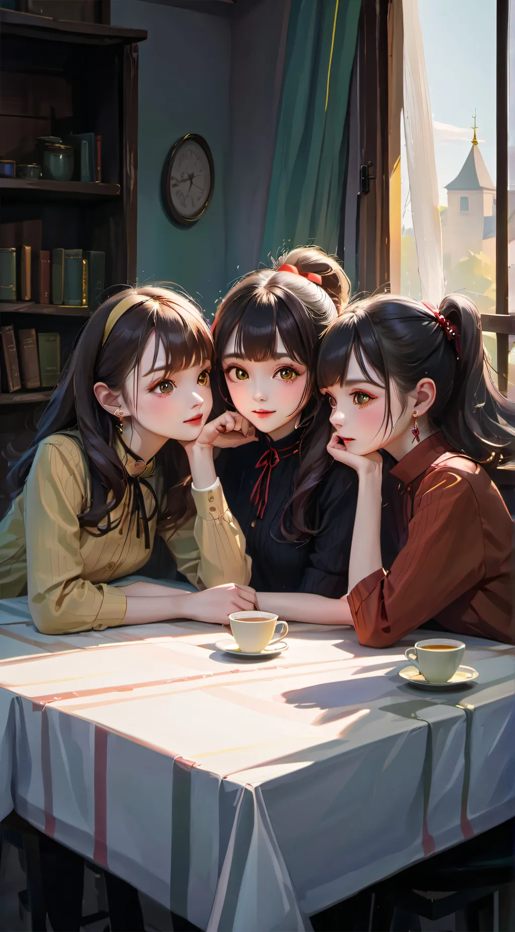 ai character: three sisters background