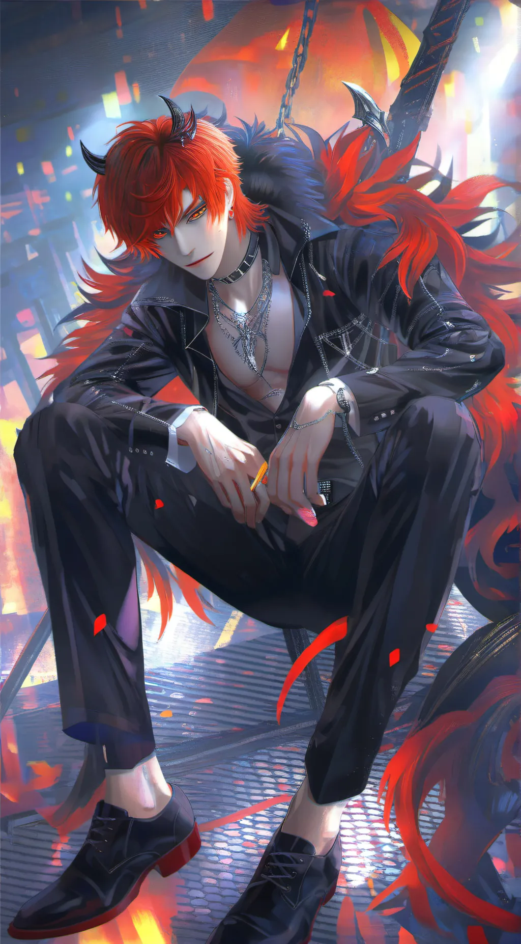 ai character: Lucifer background