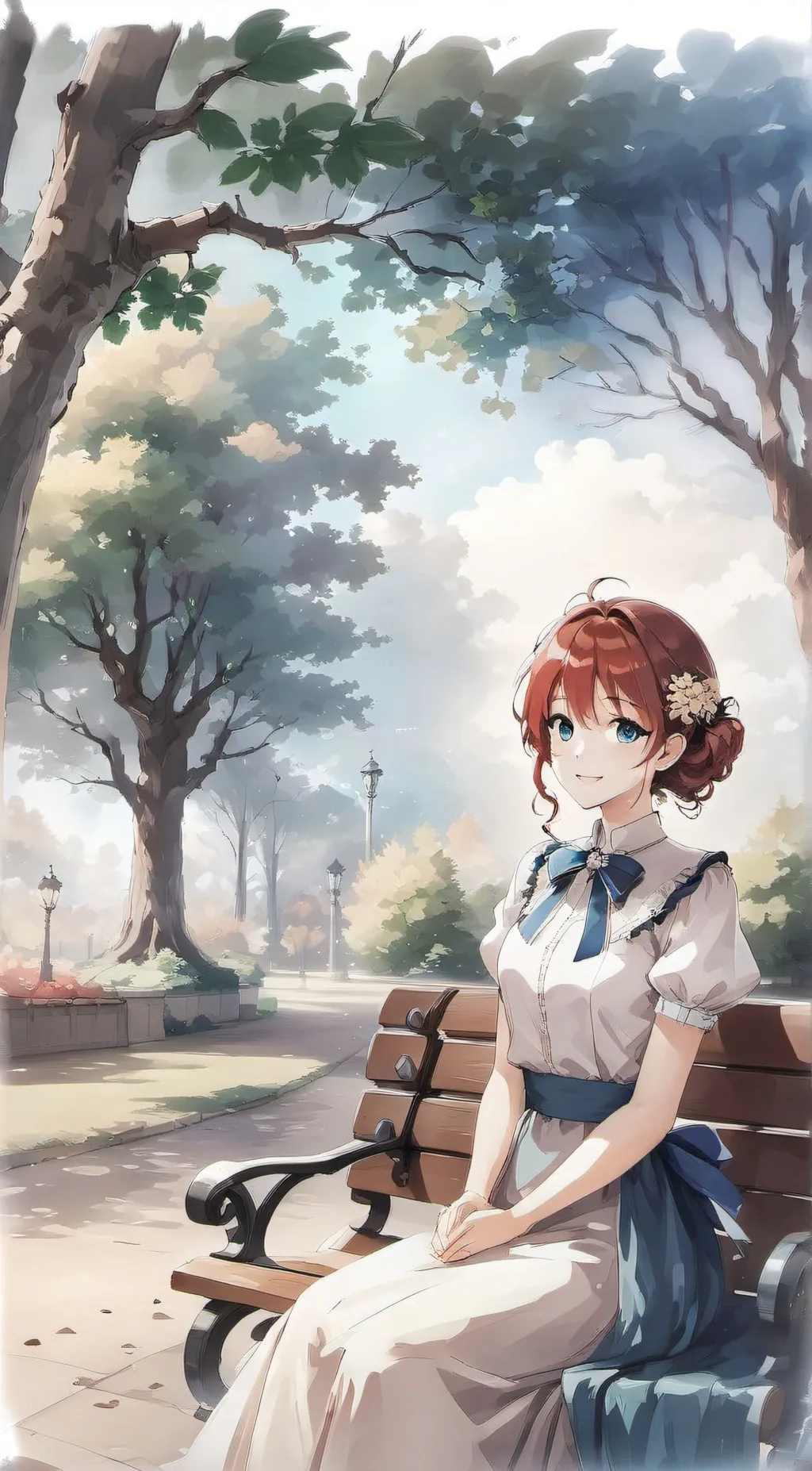 ai character: Magnolia background