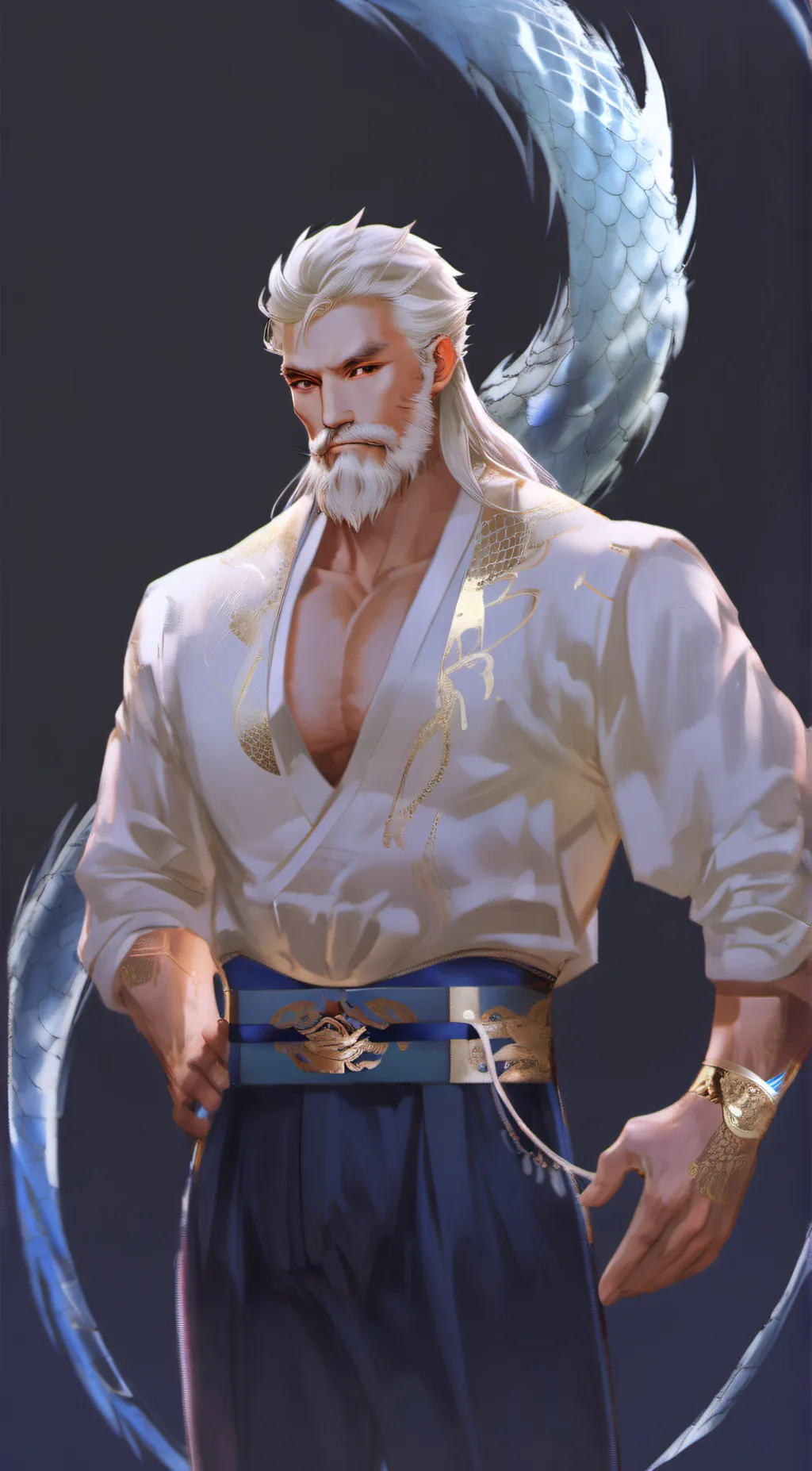 ai character: 冰起  background