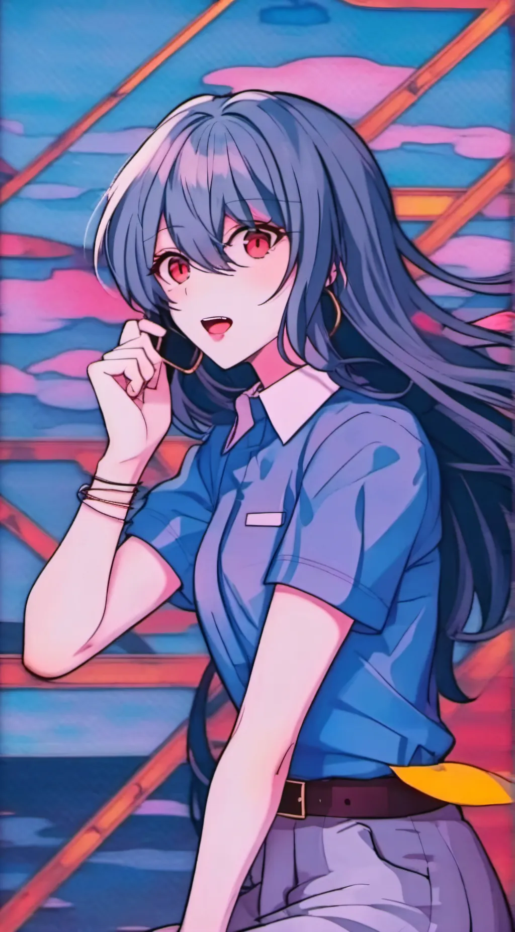 ai character: Candy background