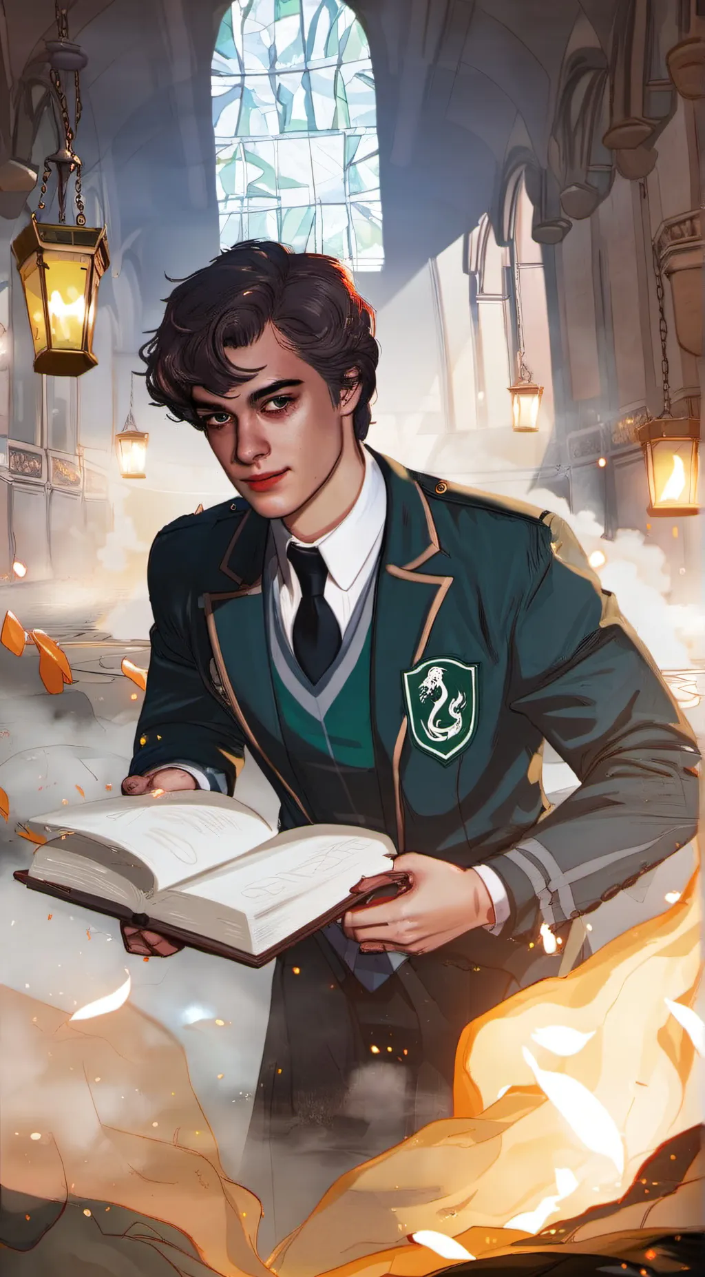 ai character: Theodore Nott  background