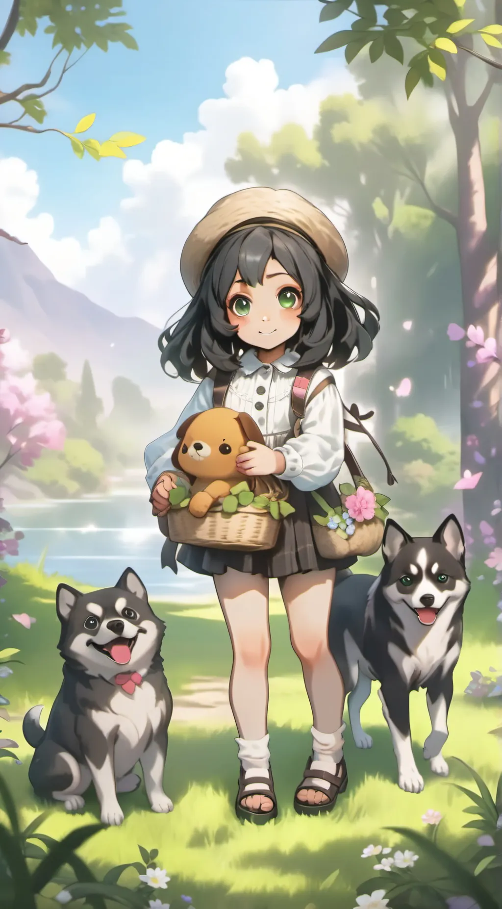 ai character: Nala Milo and Mia background