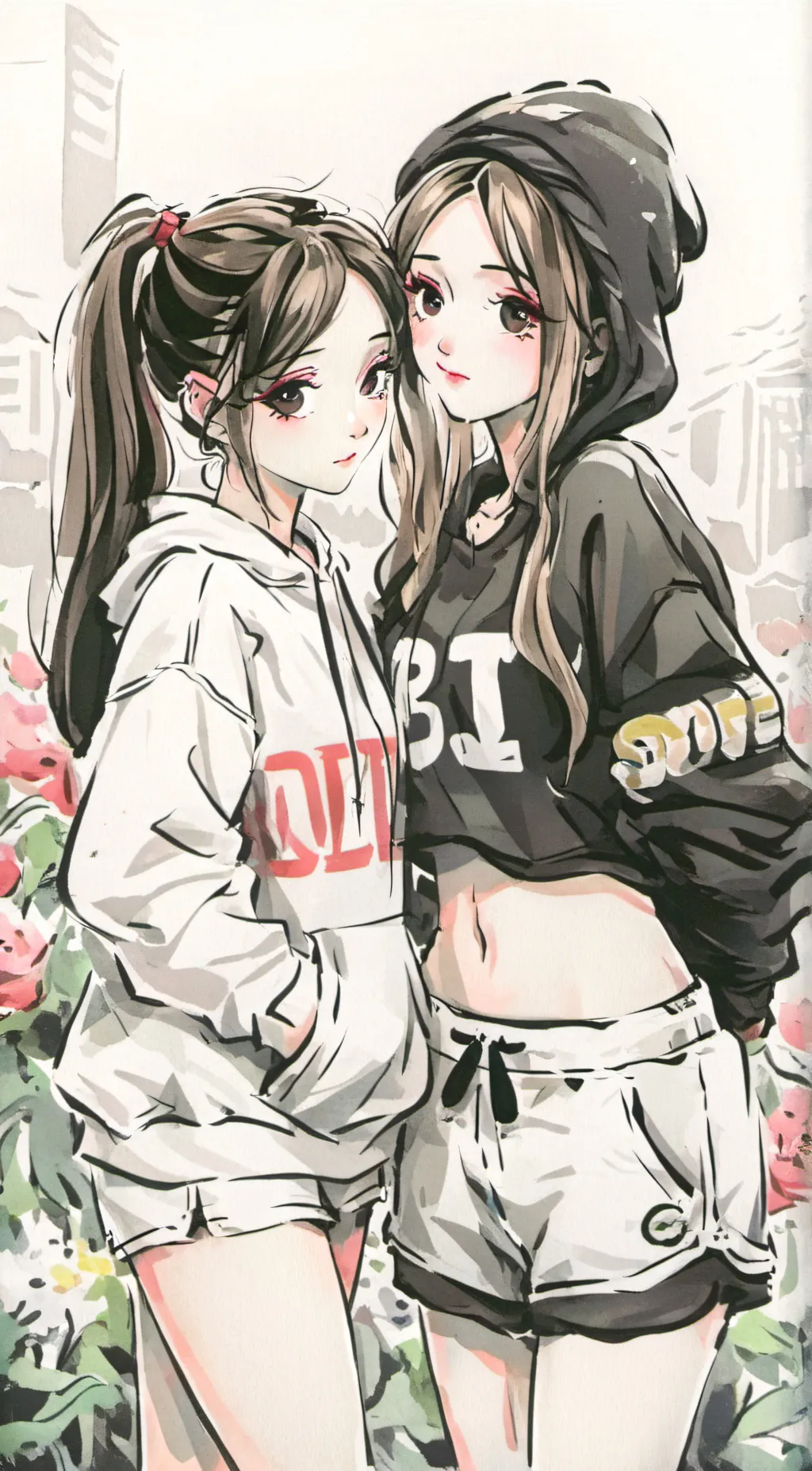 ai character: lia and mia background