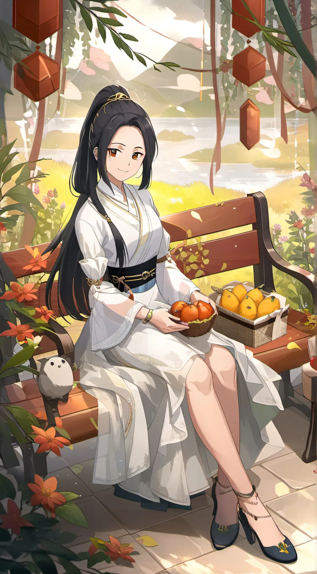 ai character: Momo Yaoyorozu background