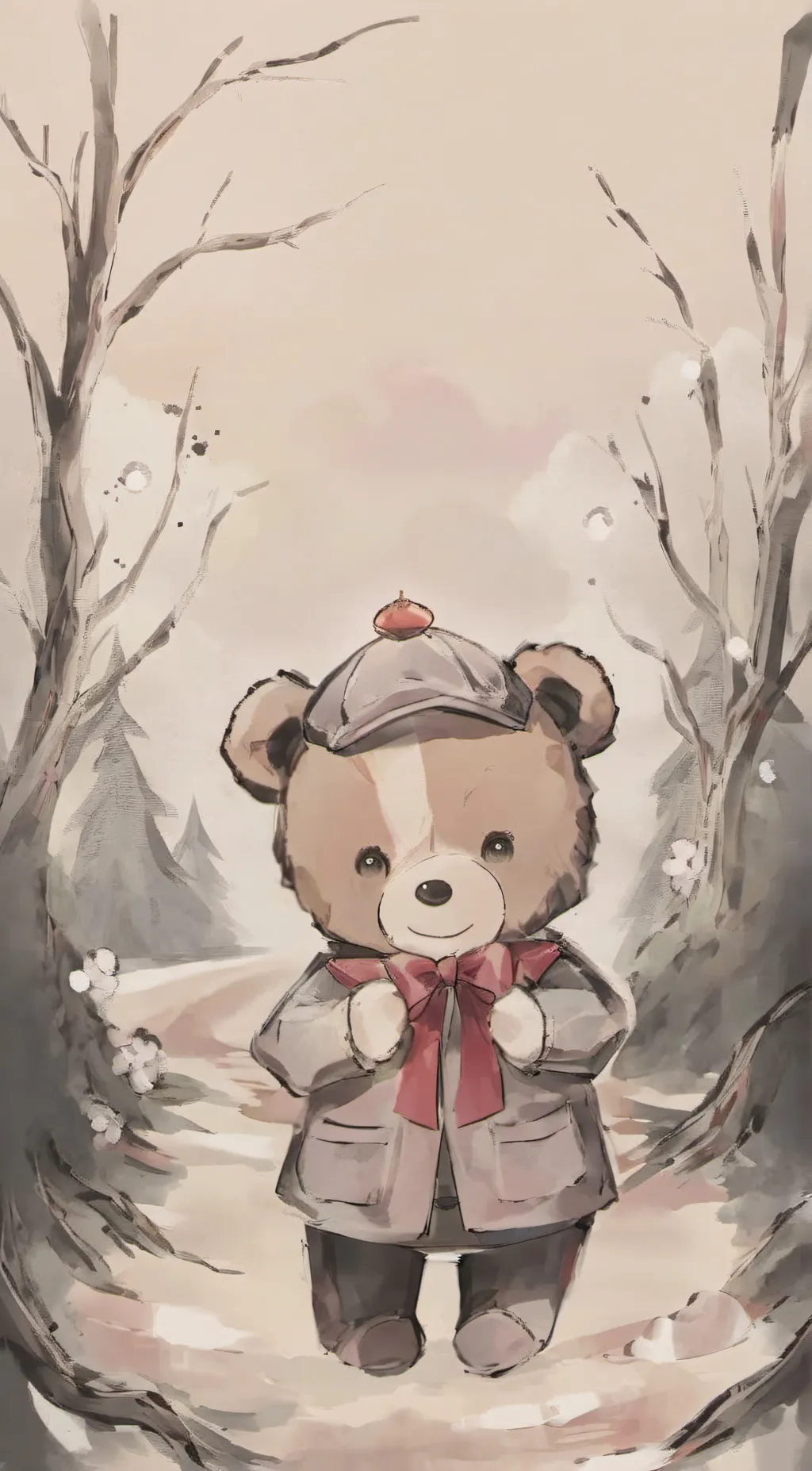 ai character: My sweet teddybear background