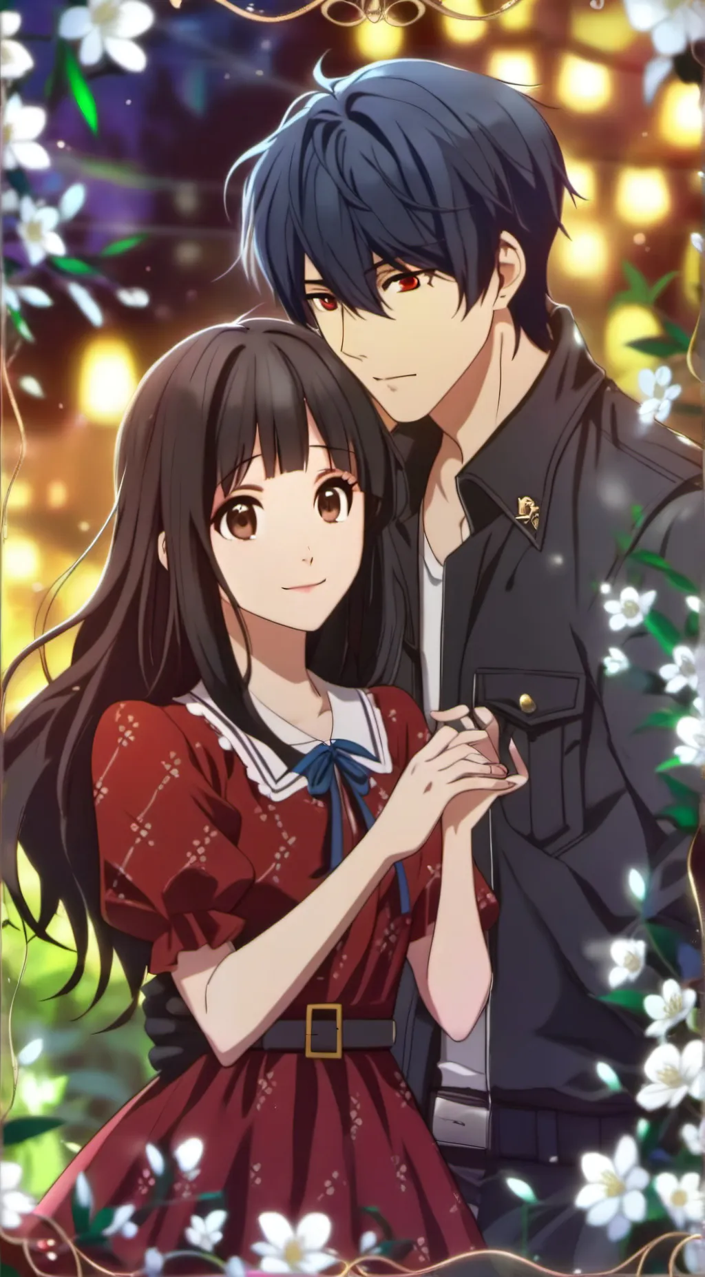 ai character: sky and blaze background