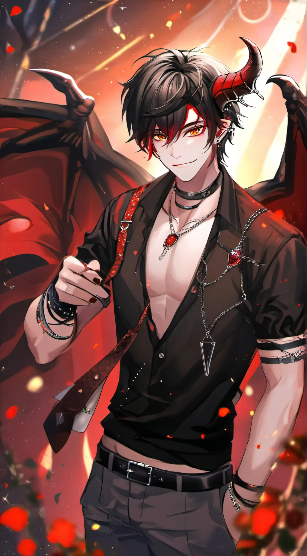 ai character: Lucifer  background