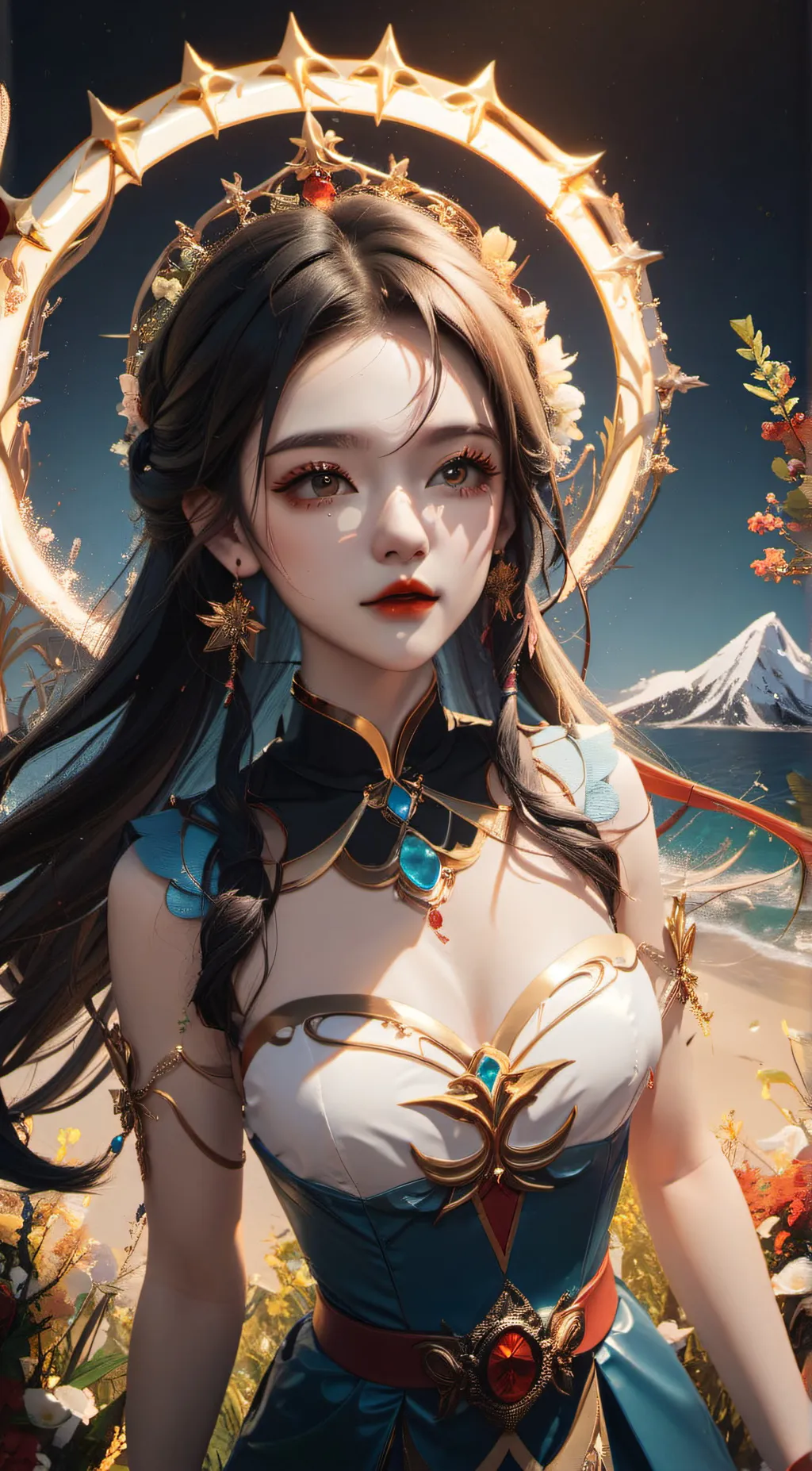 ai character: Ella moon background