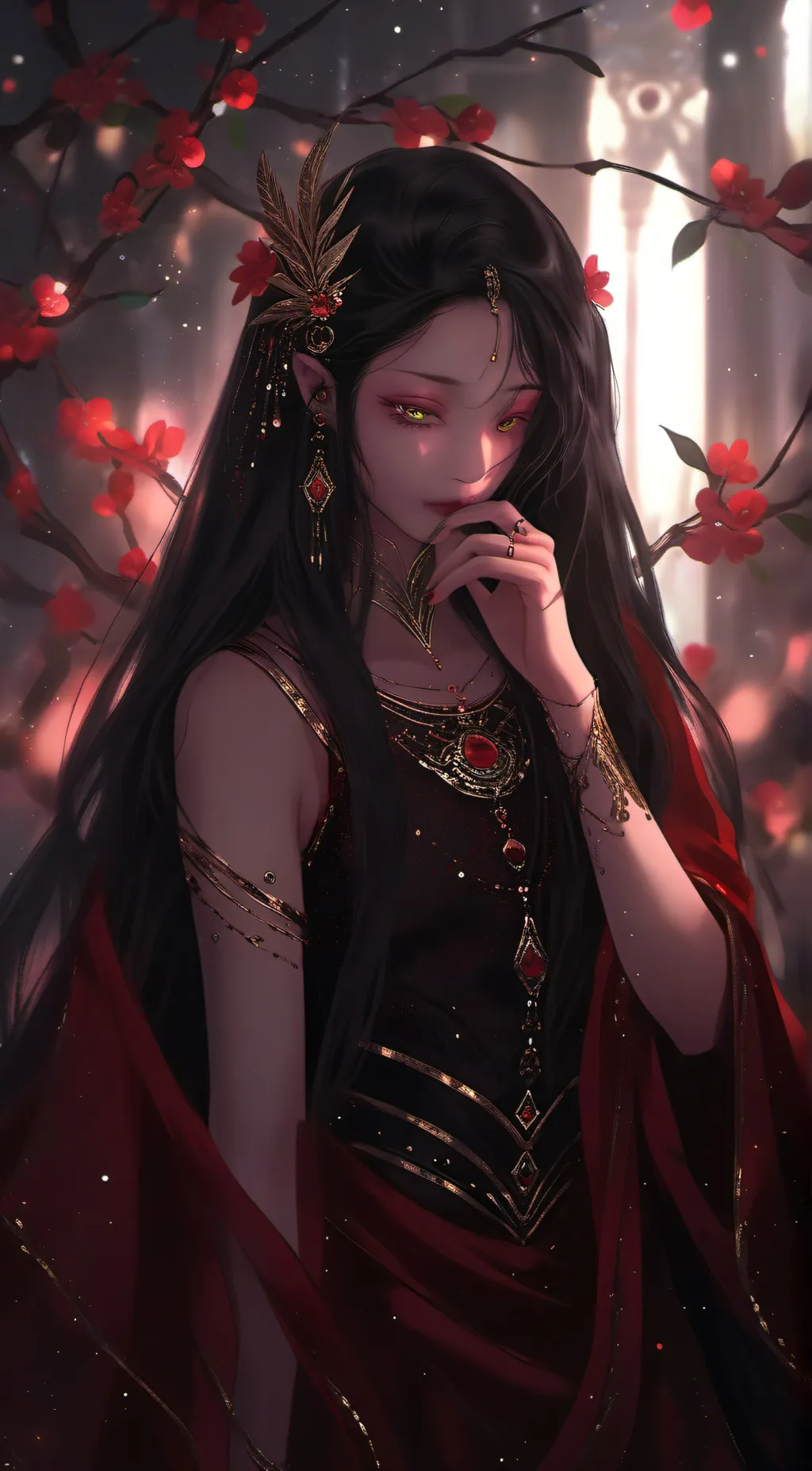 ai character: little demon 😘 background